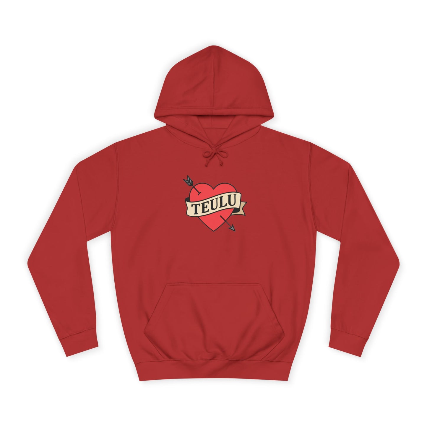 'Teulu' Heart Hoodie
