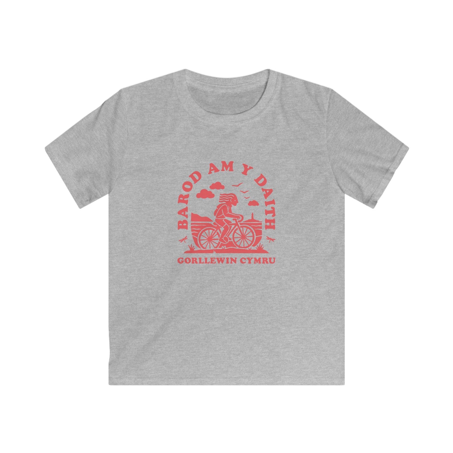 Kids West Wales Cycling Tee - 'Barod Am Y Daith'