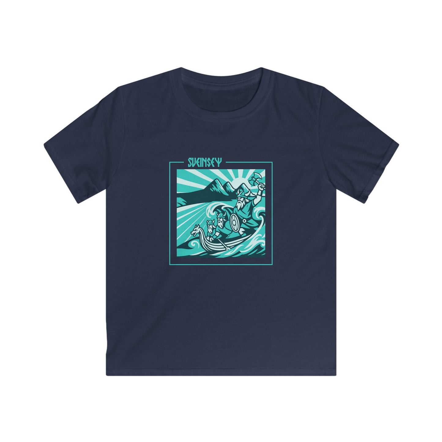 Kids Viking Graphic Tee — 'Sveinsey' - Swansea T-Shirt