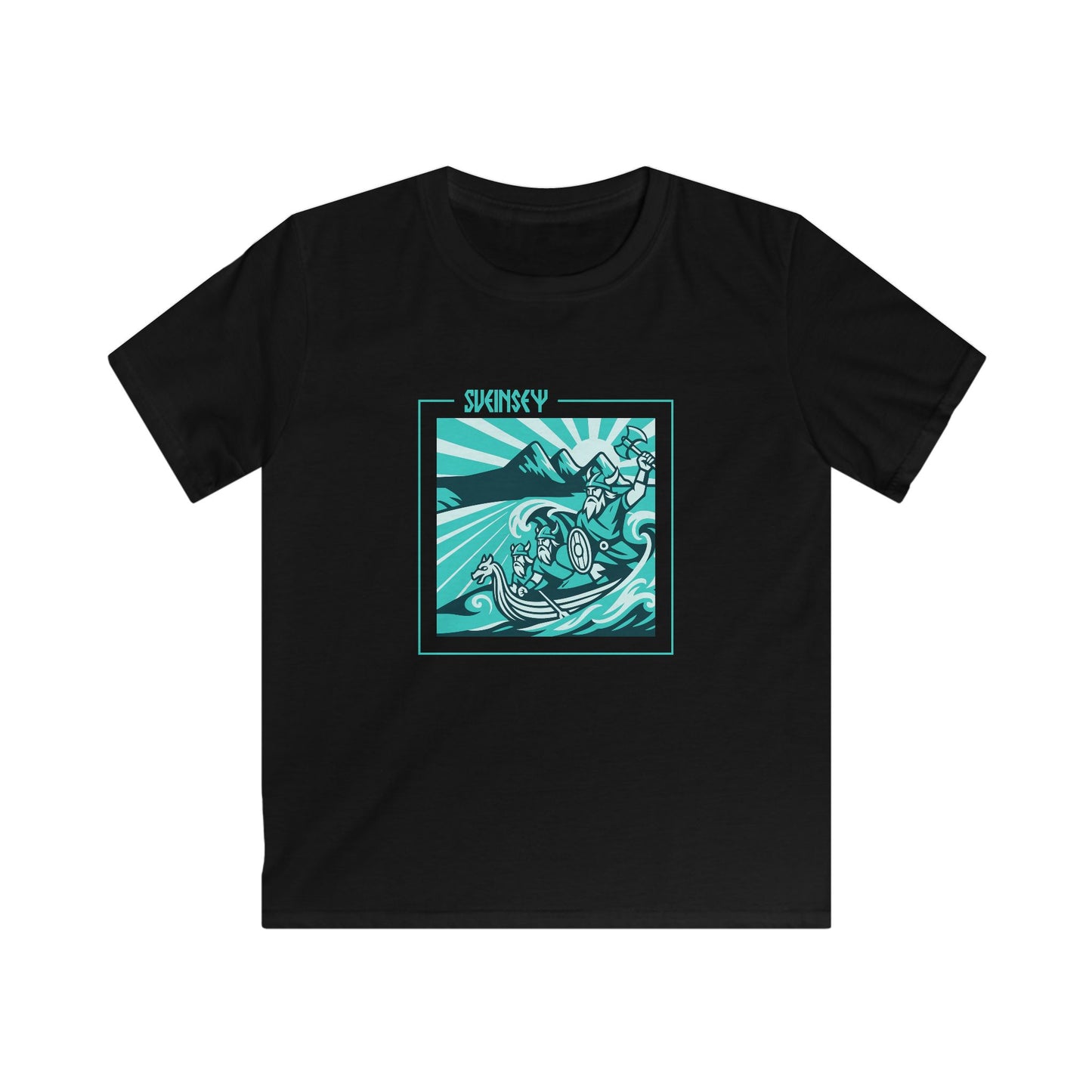 Kids Viking Graphic Tee — 'Sveinsey' - Swansea T-Shirt