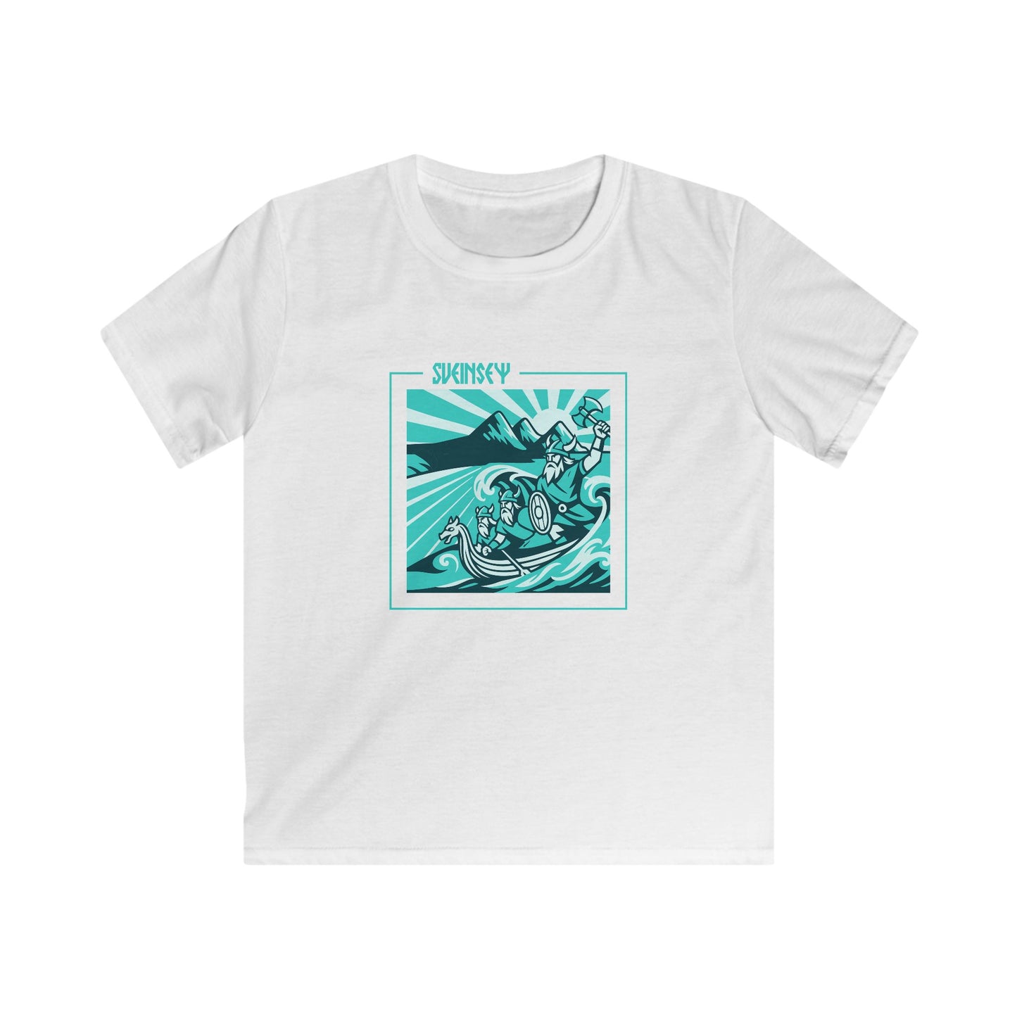 Kids Viking Graphic Tee — 'Sveinsey' - Swansea T-Shirt