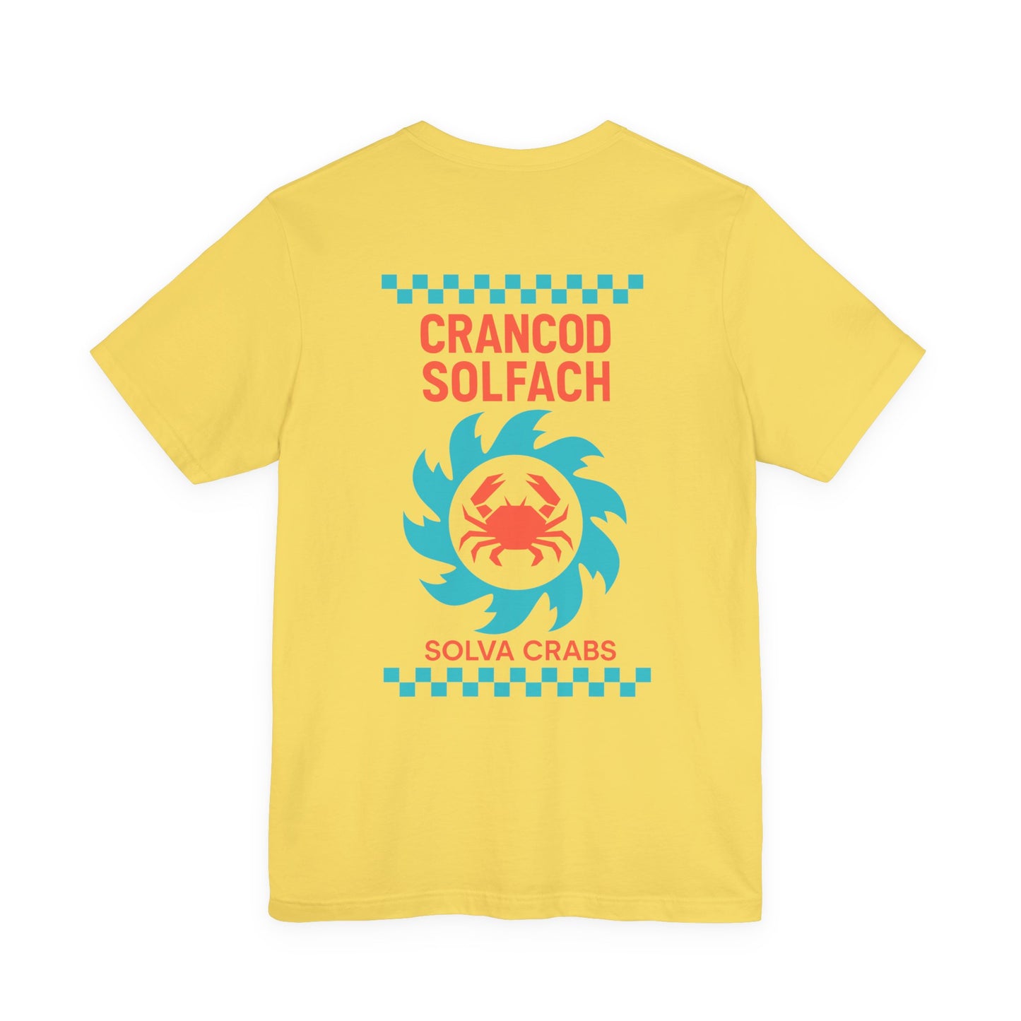 Solva Crabs Vintage Unisex T-Shirt - 'Crancod Solfach' (Double Sided)