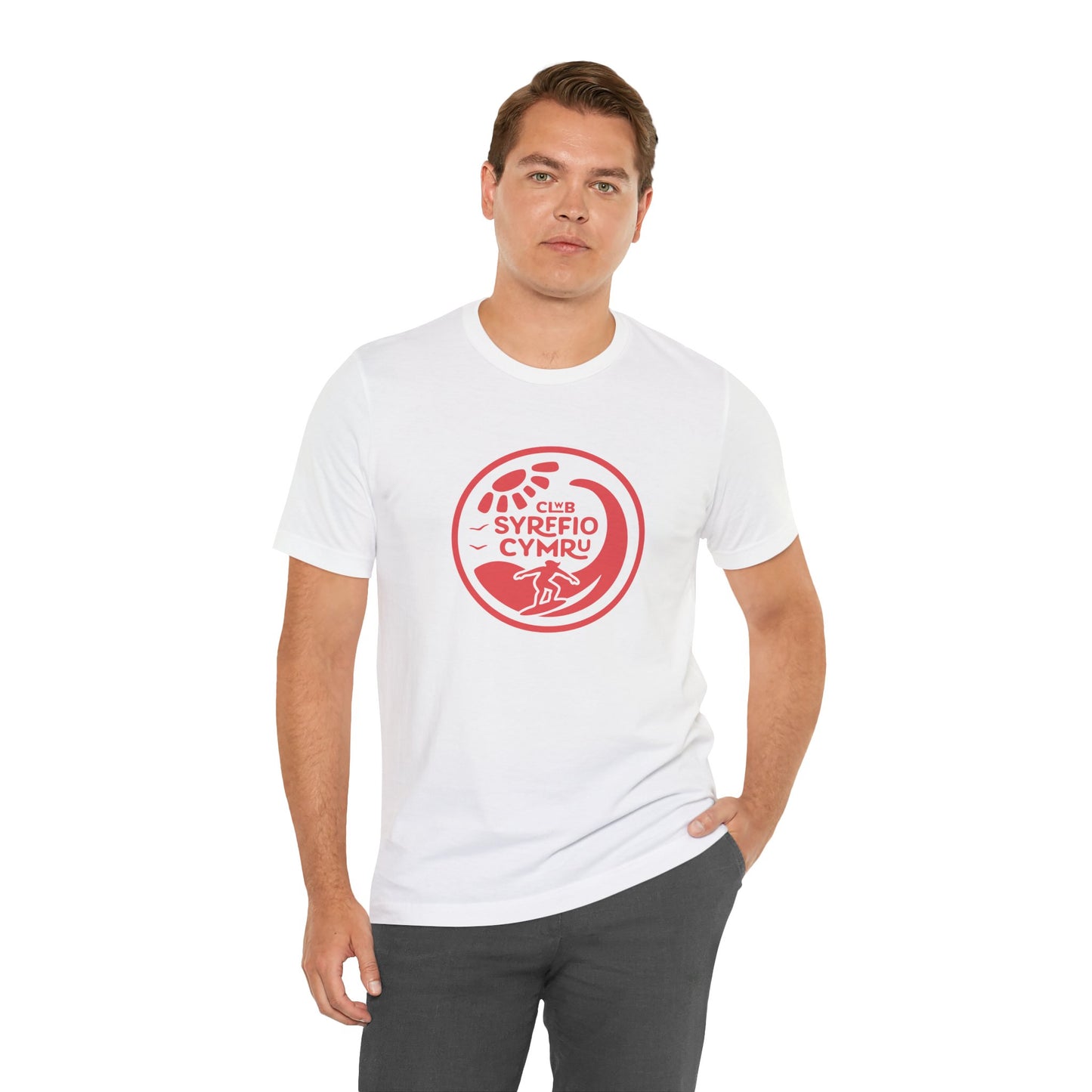 'Clwb Syrffio Cymru' Unisex T-Shirt - Welsh Surf Club Logo Tee