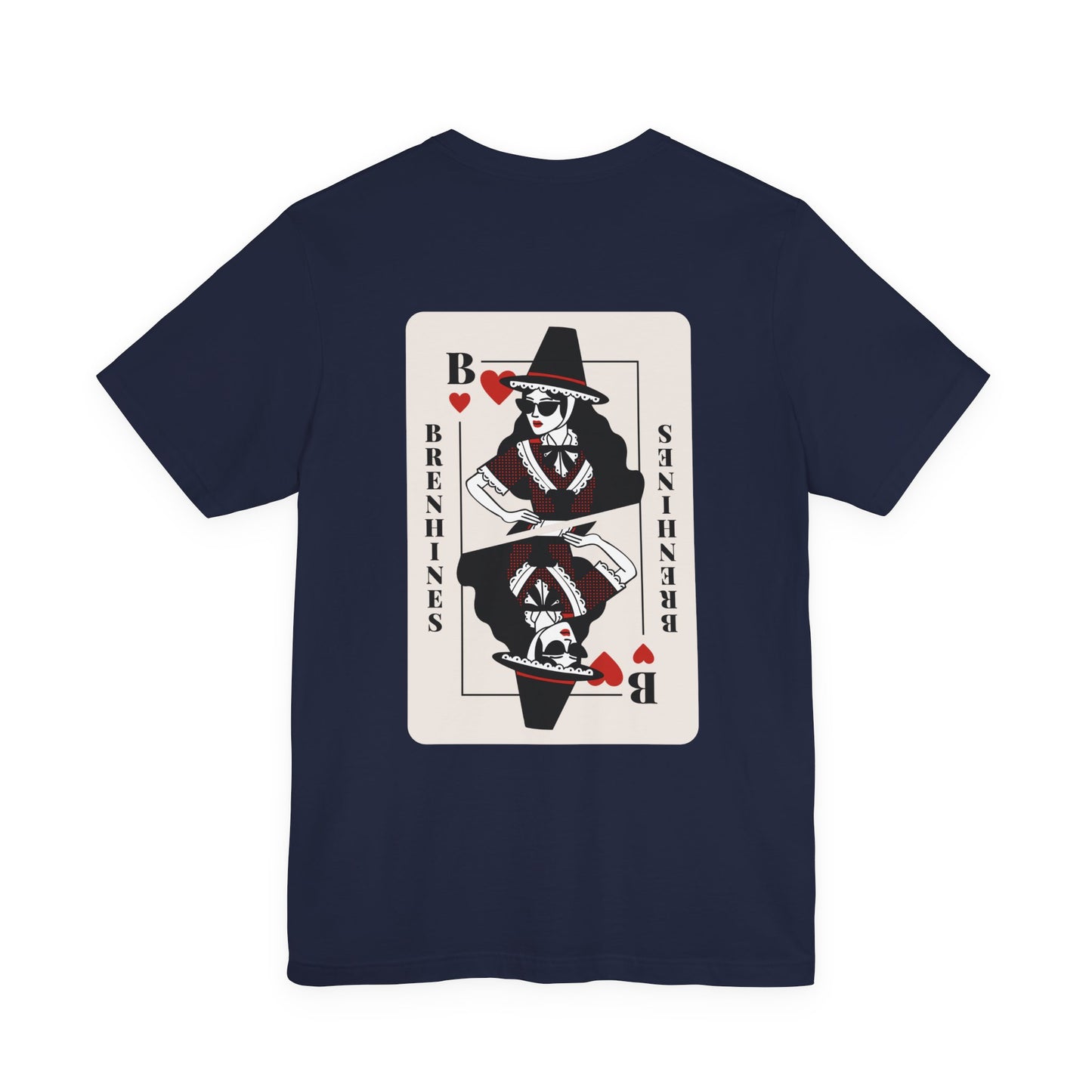Queen of Hearts Unisex Tee - "Brenhines" (Double Sided)