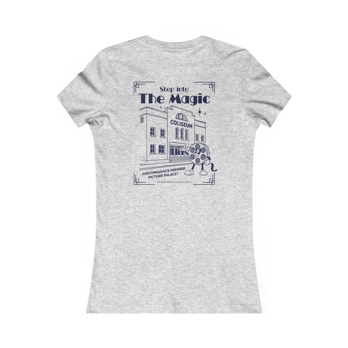 Women's Retro Cinema Tee - Coliseum Porthmadog (Double Sided)