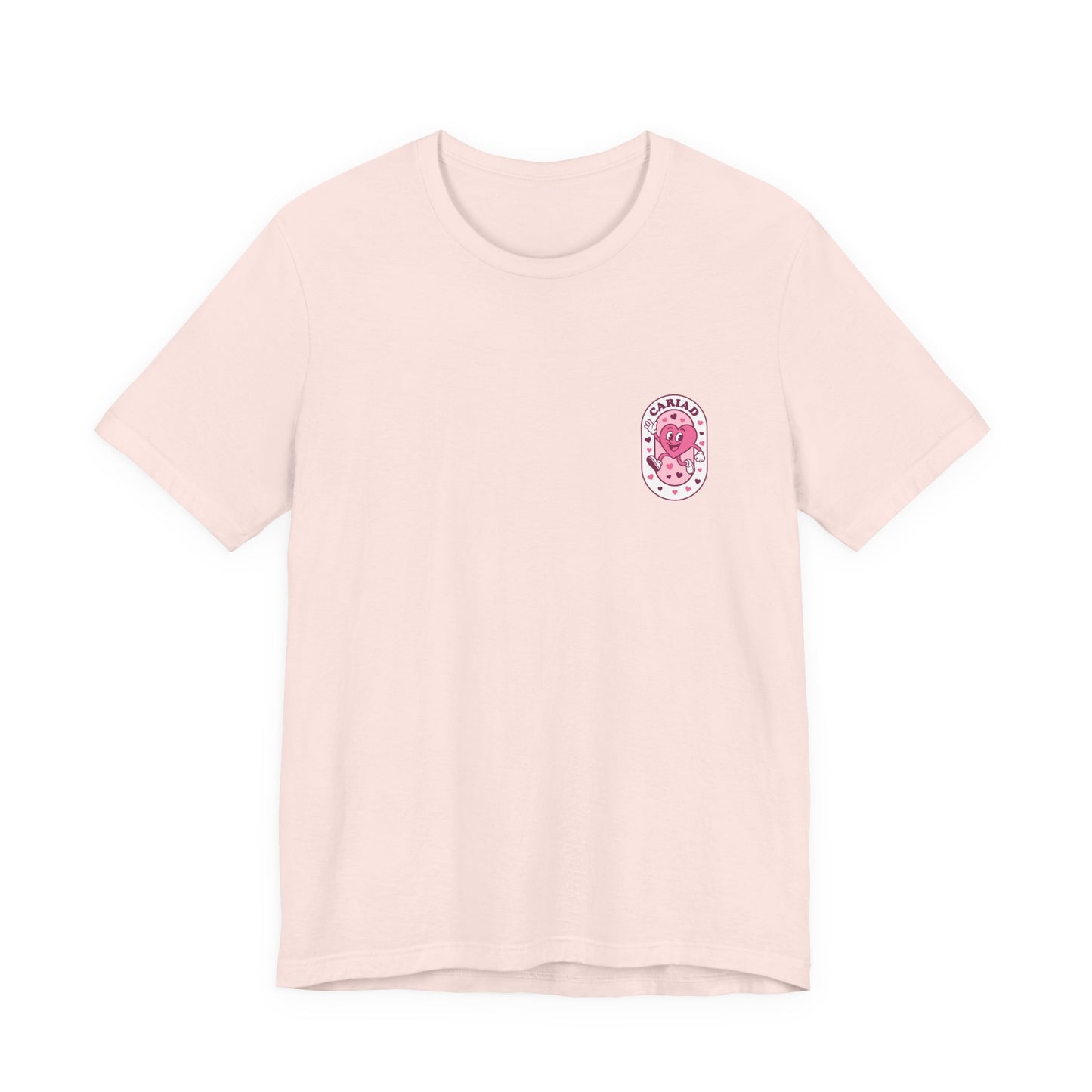 Cariad Graphic T-Shirt (Unisex) - Retro Heart Design