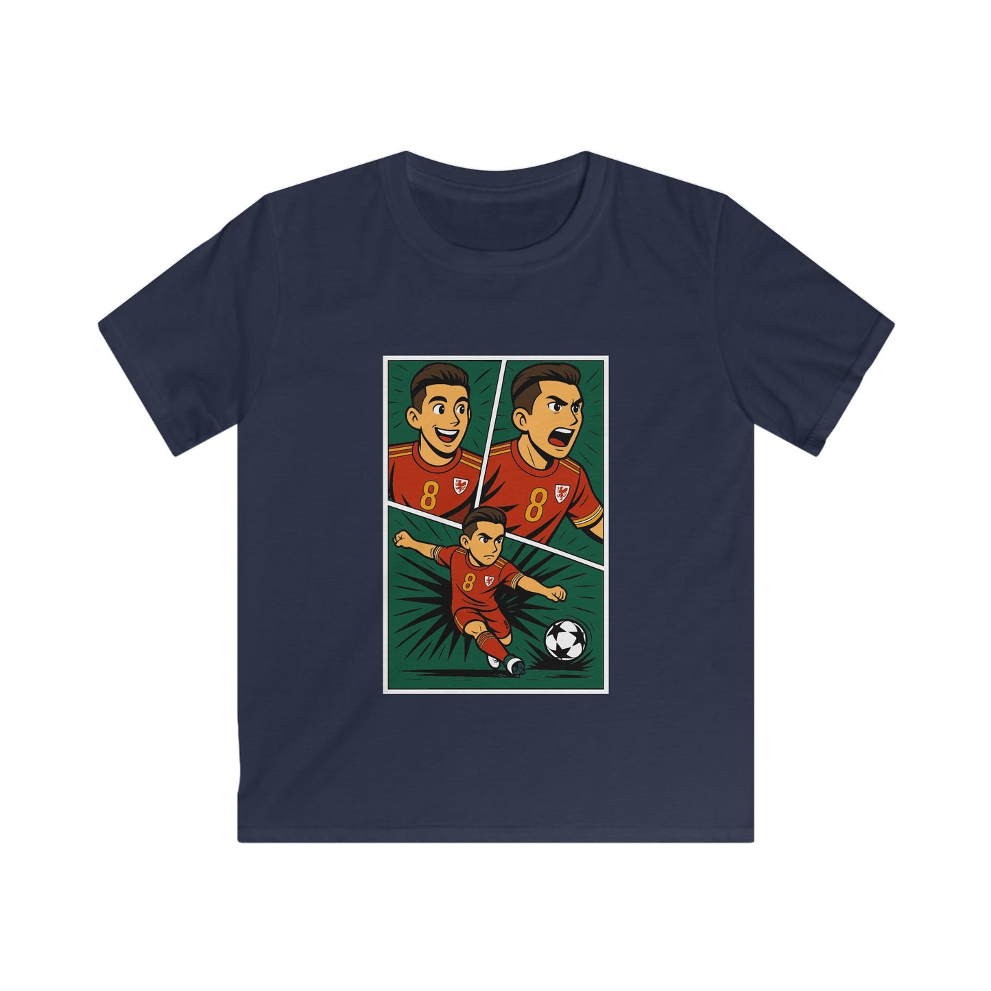Kids Harry Wilson Anime-Inspired T-Shirt - Welsh Football Tee