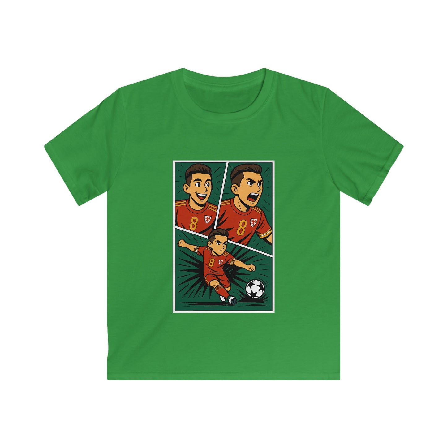 Kids Harry Wilson Anime-Inspired T-Shirt - Welsh Football Tee