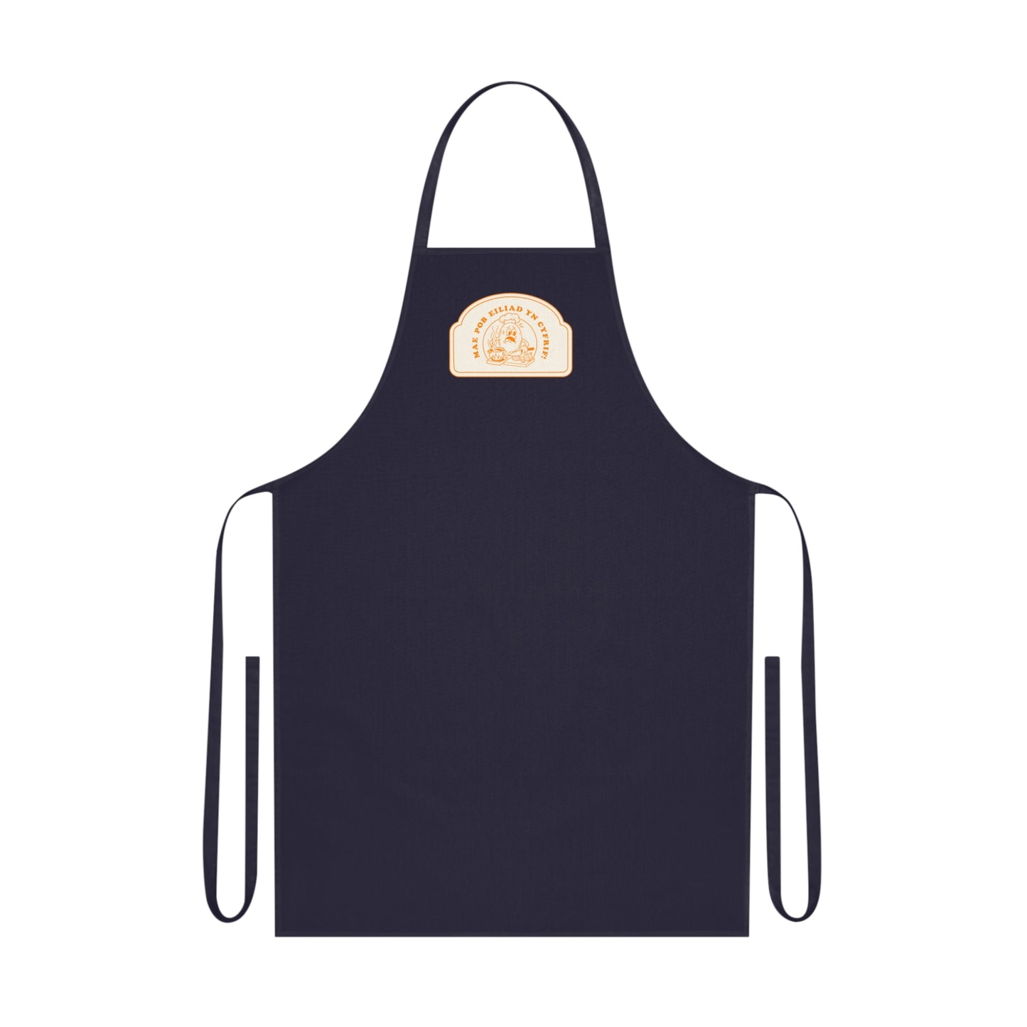 Every Second Counts Chef Apron 'Mae Pob Eiliad Yn Cyfrif'