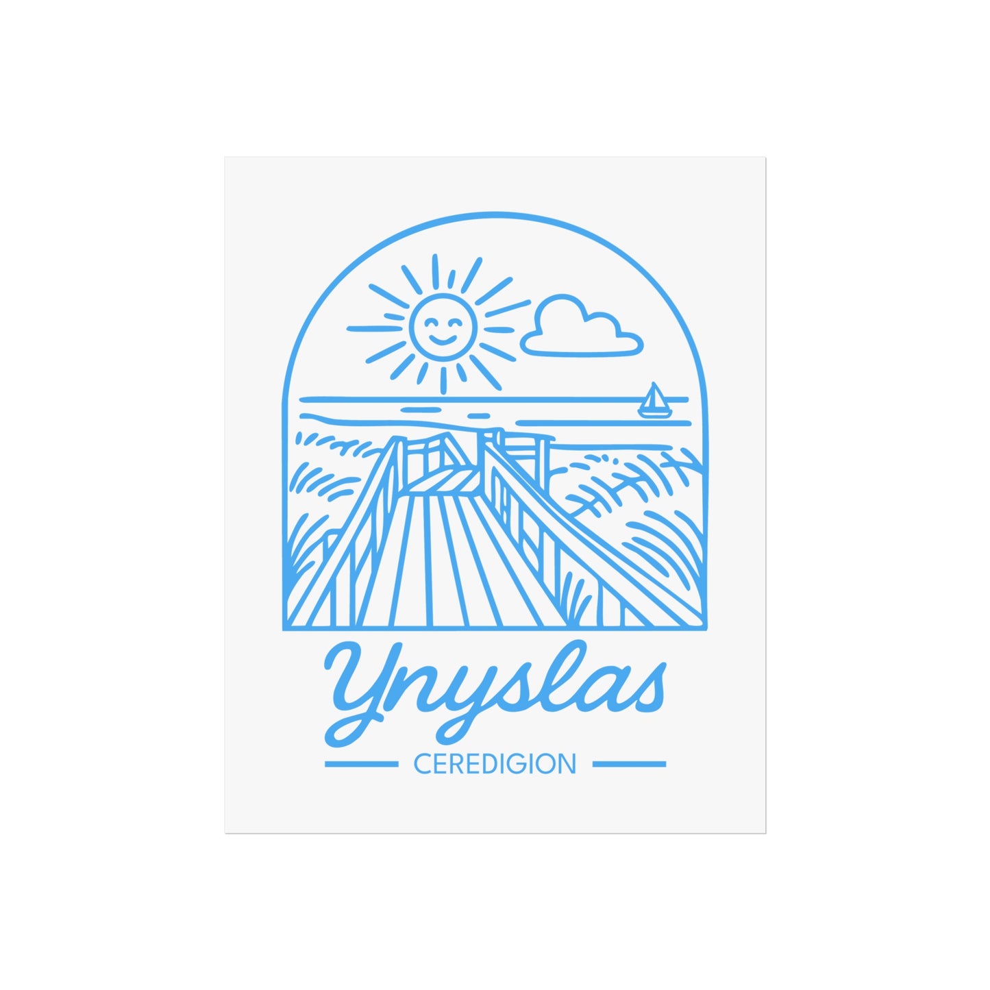 Ynyslas Beach Fine Art Poster - Ceredigion Print