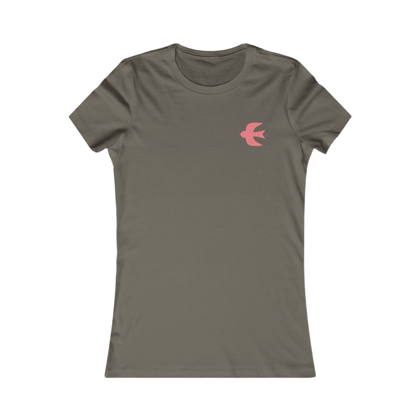 Women's Hiraeth Graphic Tee - Mountain Sunrise with Flying Swallows (Double Sided)