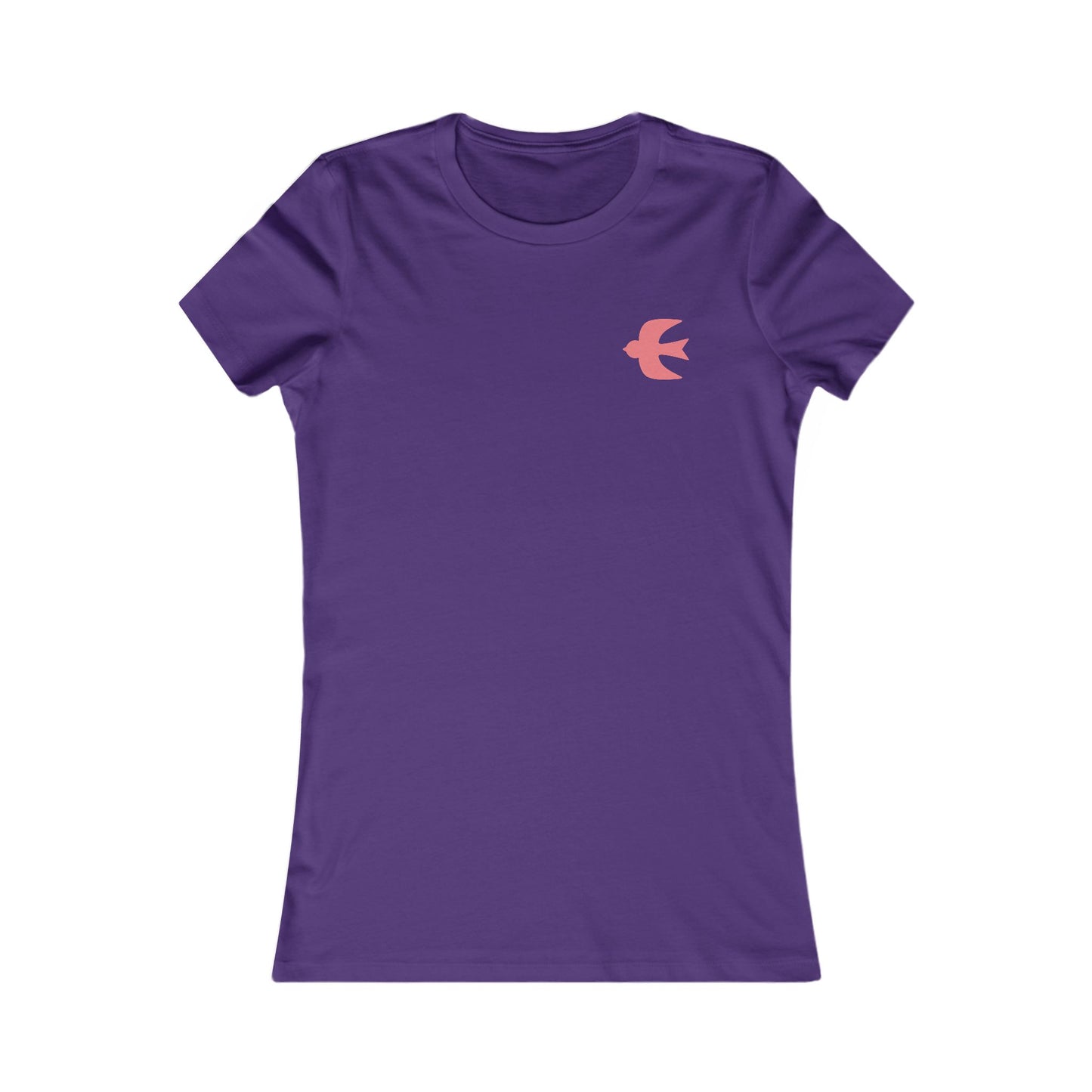 Women's Hiraeth Graphic Tee - Mountain Sunrise with Flying Swallows (Double Sided)