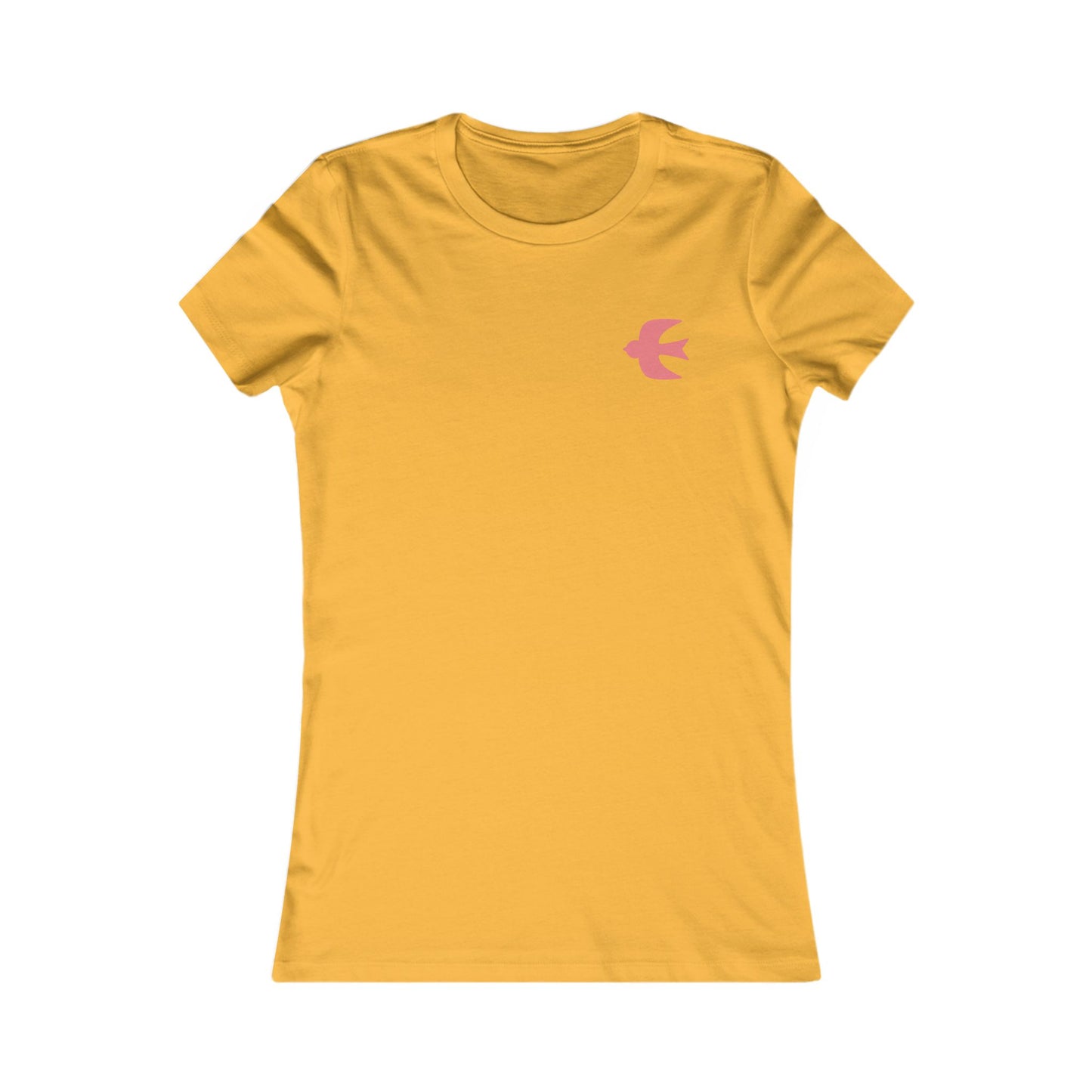 Women's Hiraeth Graphic Tee - Mountain Sunrise with Flying Swallows (Double Sided)