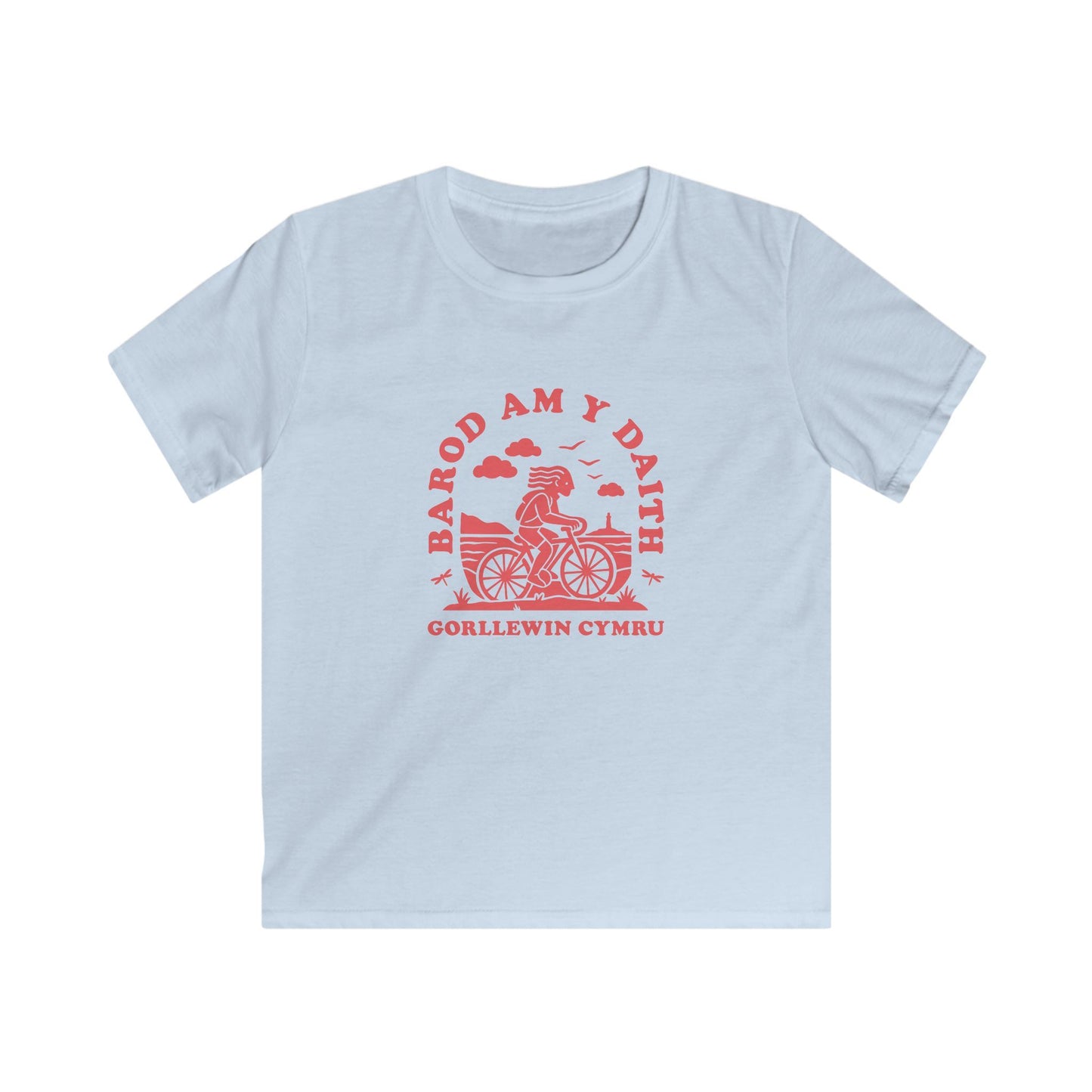 Kids West Wales Cycling Tee - 'Barod Am Y Daith'