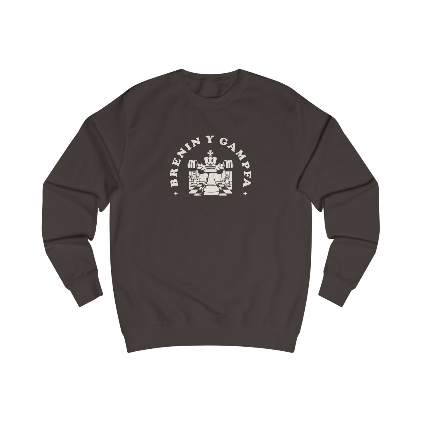 Vintage Welsh Gym Sweatshirt - 'Brenin Y Gampfa' (Unisex)