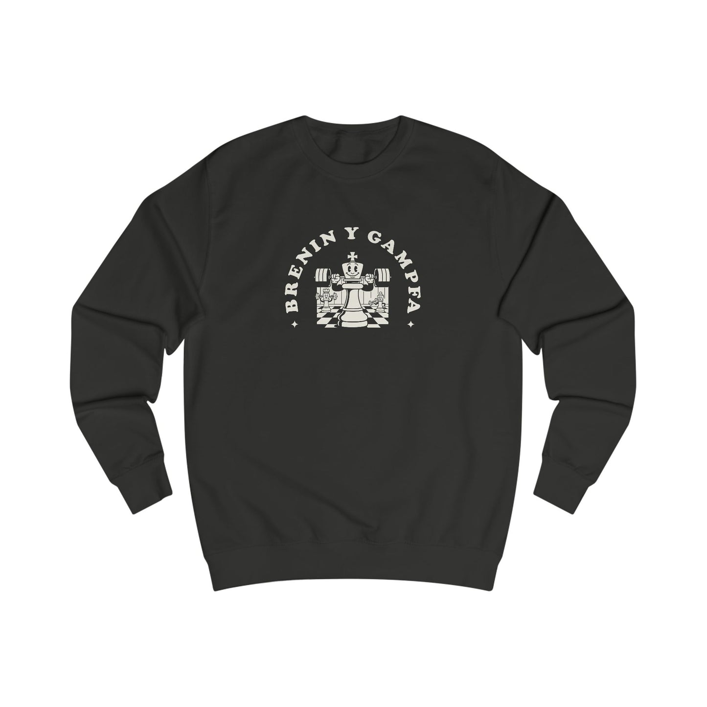 Vintage Welsh Gym Sweatshirt - 'Brenin Y Gampfa' (Unisex)