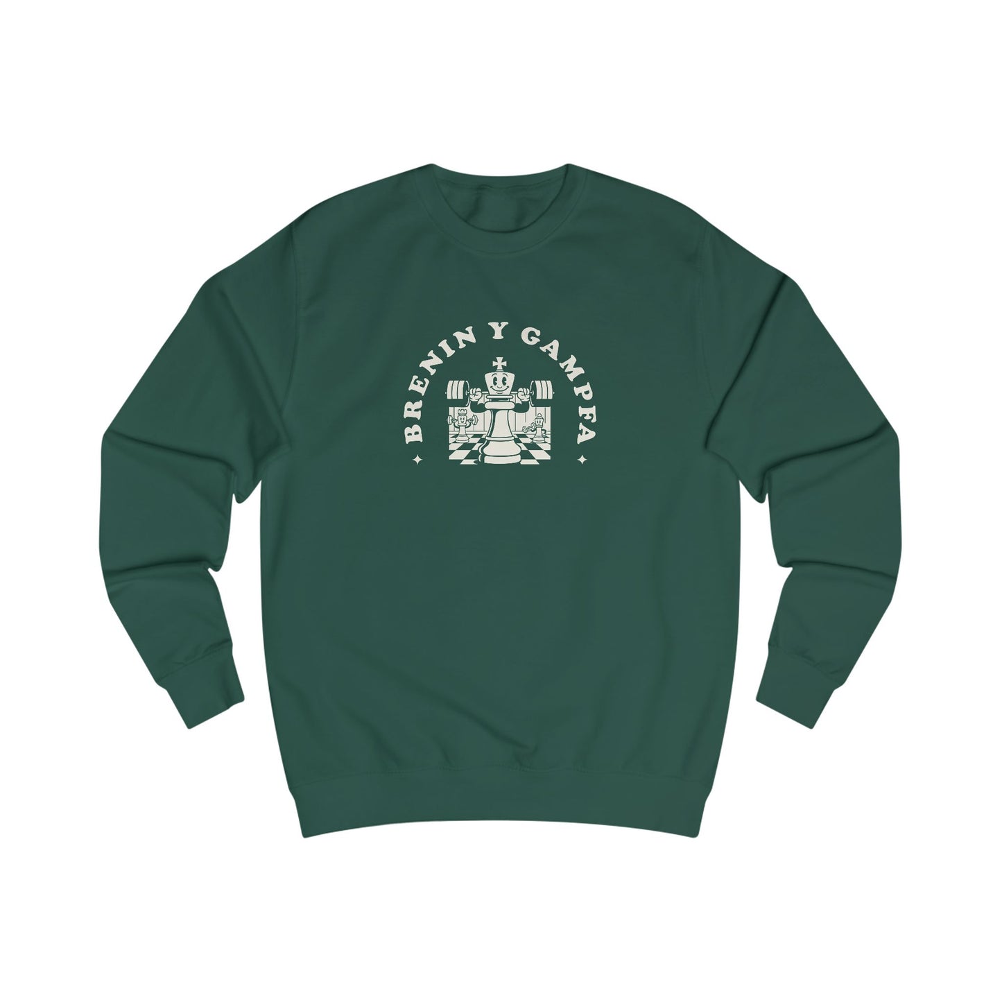 Vintage Welsh Gym Sweatshirt - 'Brenin Y Gampfa' (Unisex)