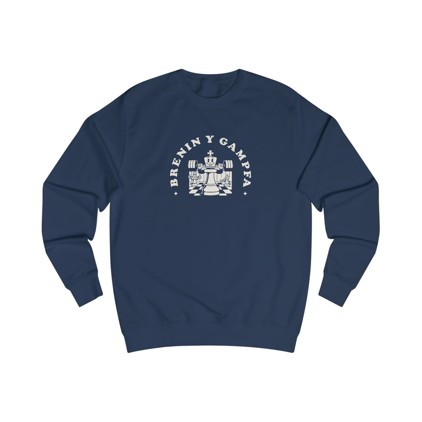 Vintage Welsh Gym Sweatshirt - 'Brenin Y Gampfa' (Unisex)