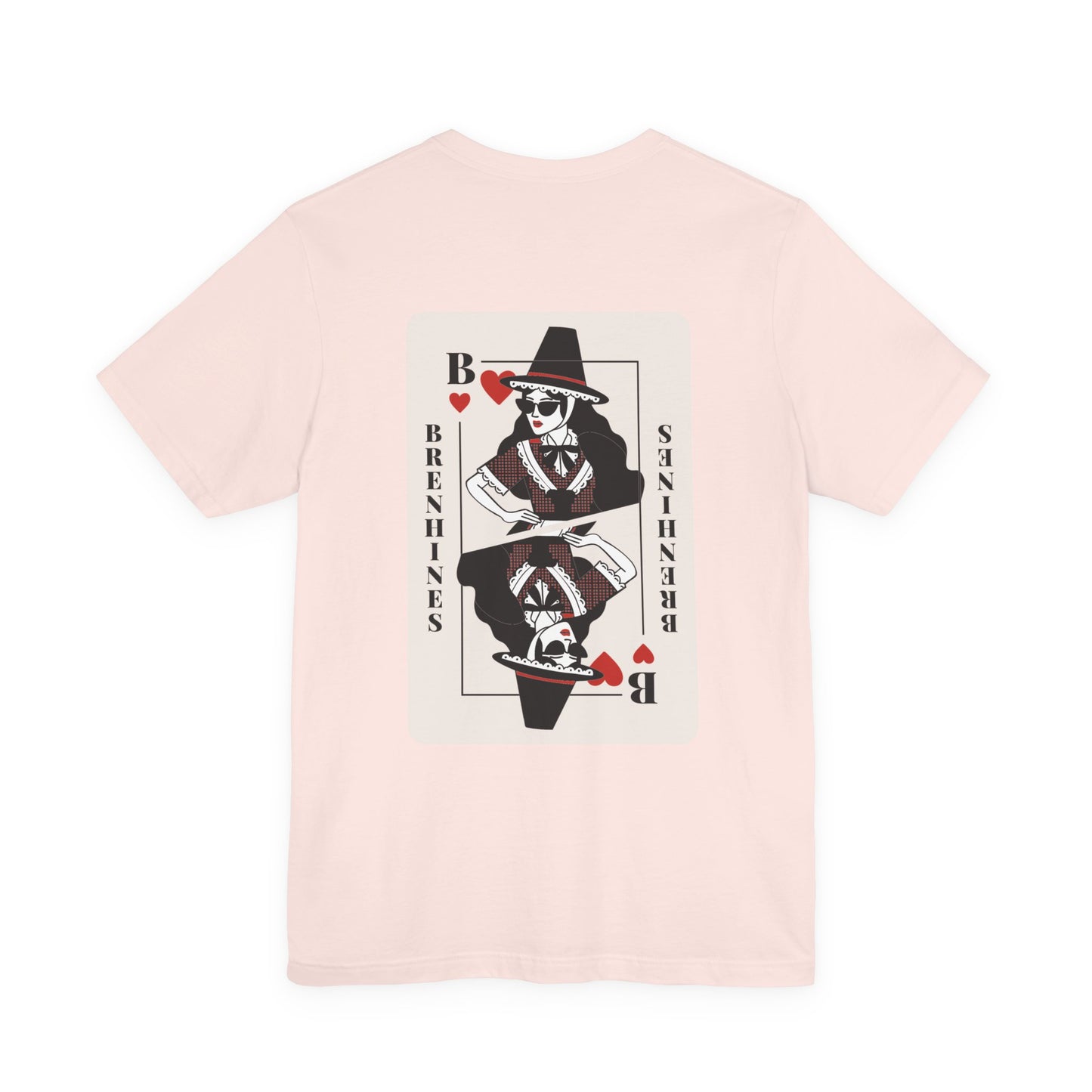 Queen of Hearts Unisex Tee - "Brenhines" (Double Sided)