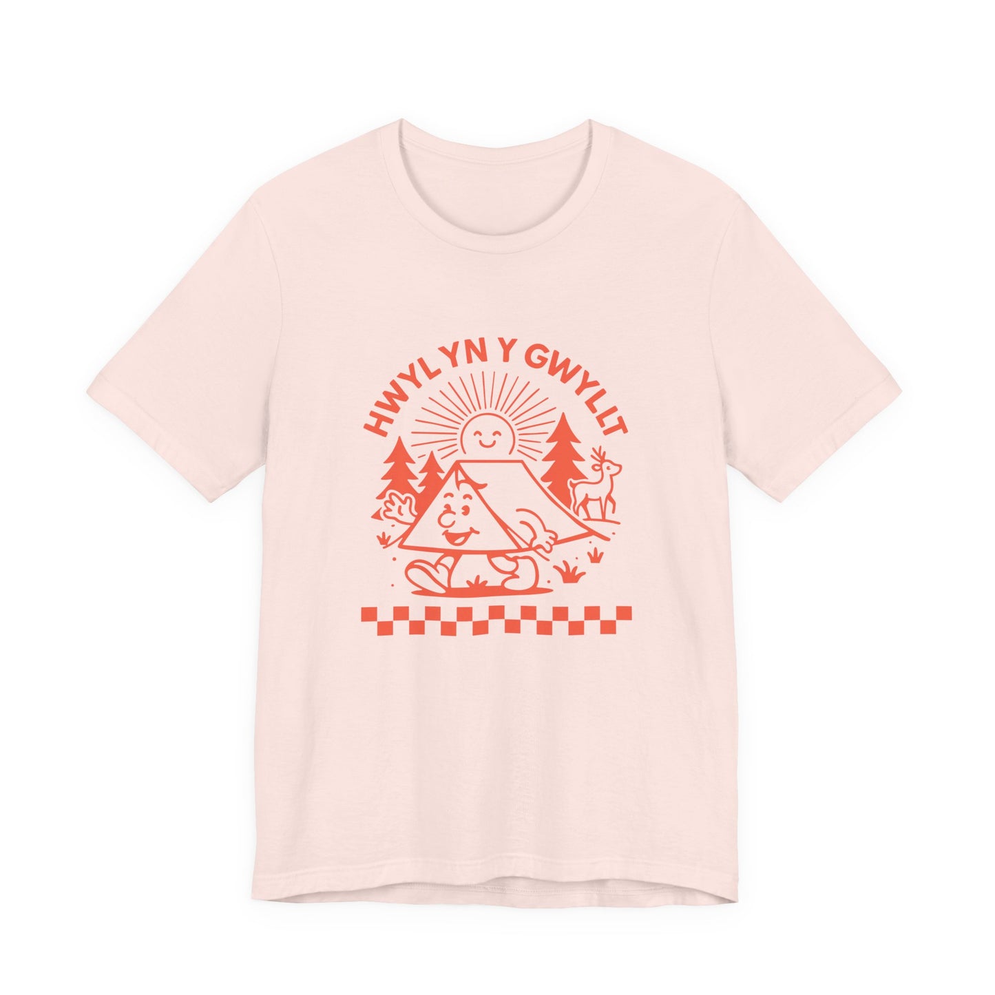 Vintage Camping Unisex T-Shirt - 'Hwyl yn y Gwyllt'
