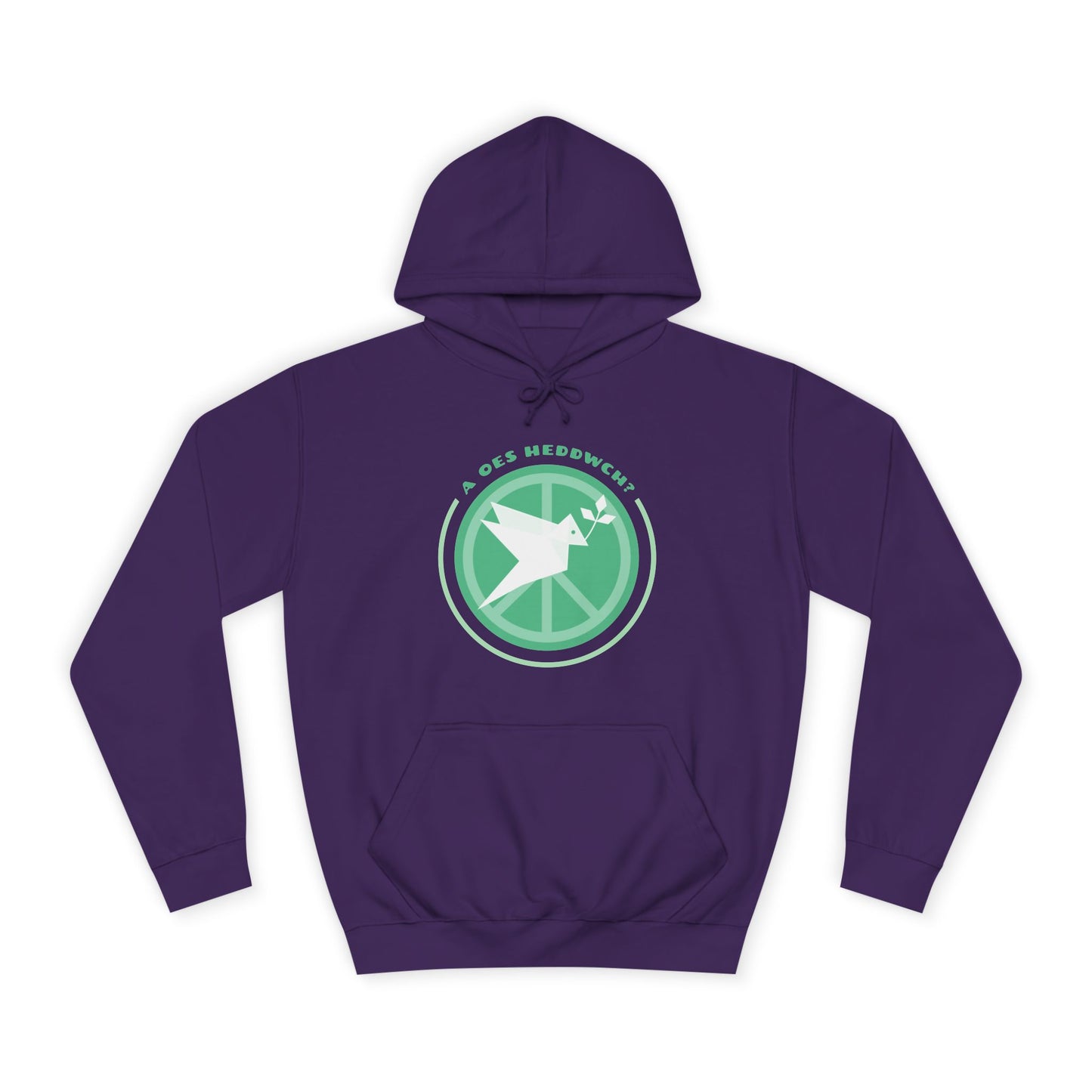 'A Oes Heddwch?' Retro Unisex Hoodie