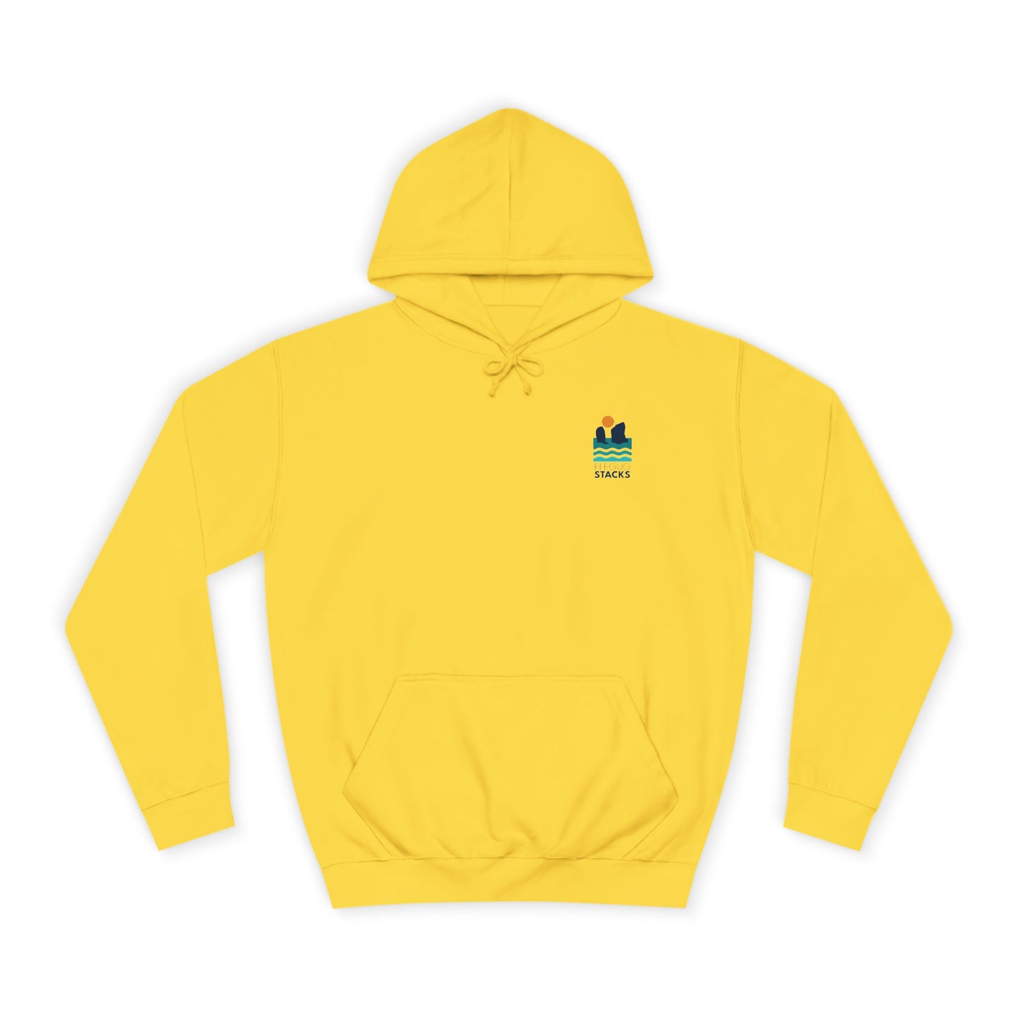 Minimal 'Elegug Stacks' (Pembrokeshire) Unisex Hoodie