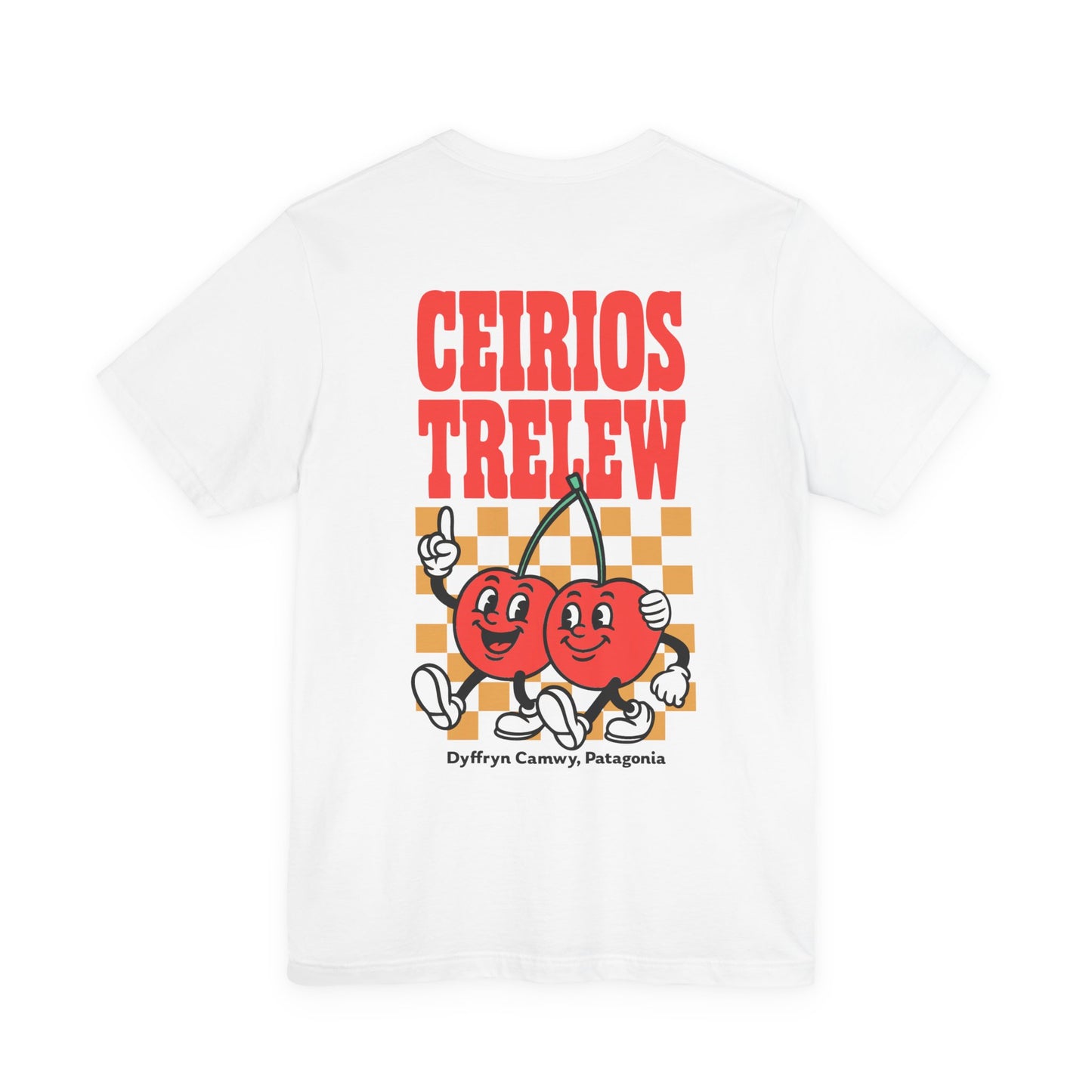 'Ceirios Trelew' Retro Cherries Patagonia Graphic Unisex Tee (Double Sided)