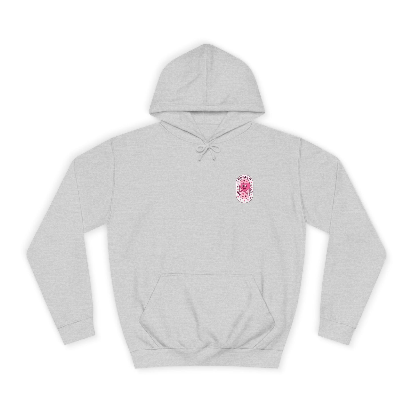 Retro Heart 'Cariad' Unisex Hoodie