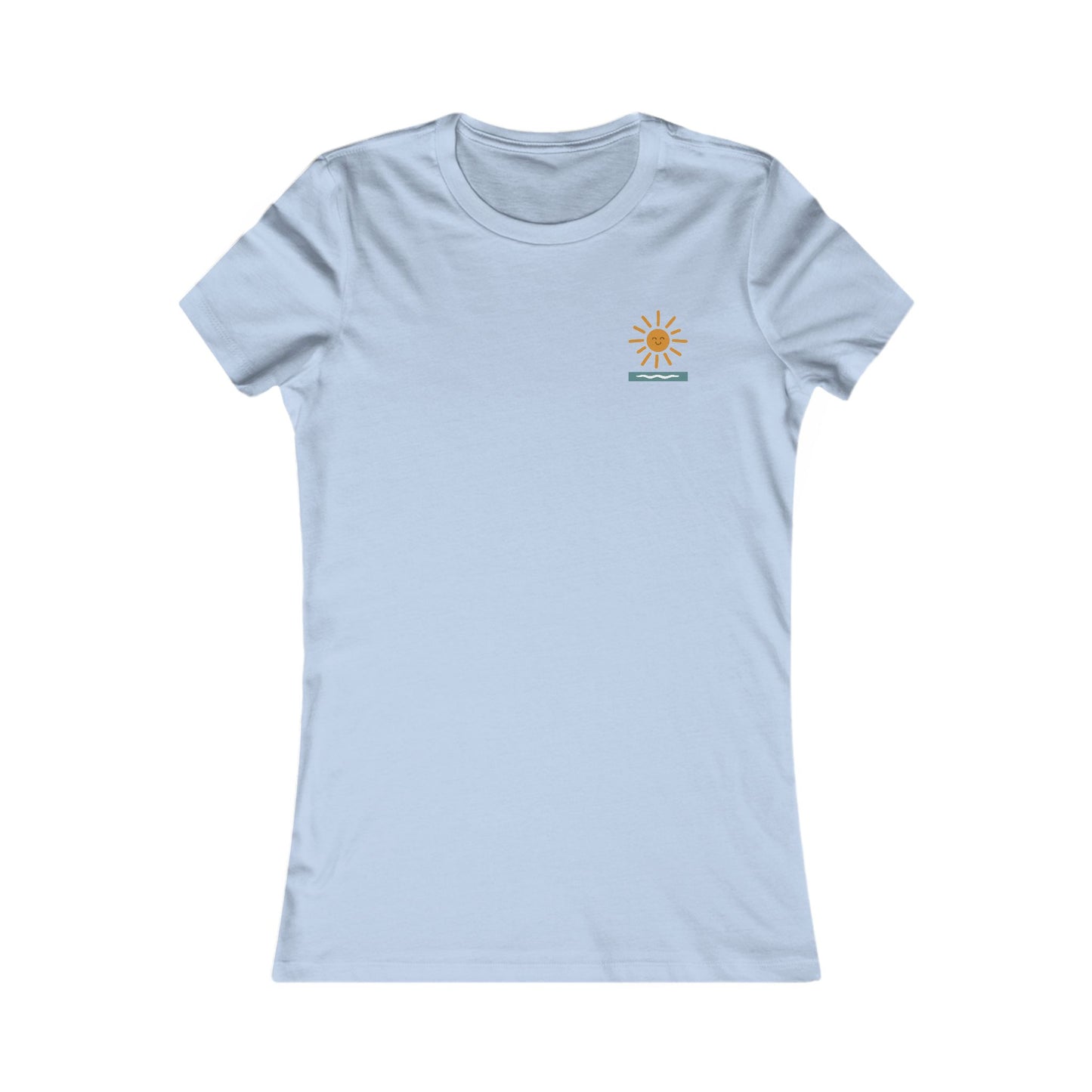 Women's Beach Tee — "Diwrnod Arall O Haul" Retro Palm Sun Graphic