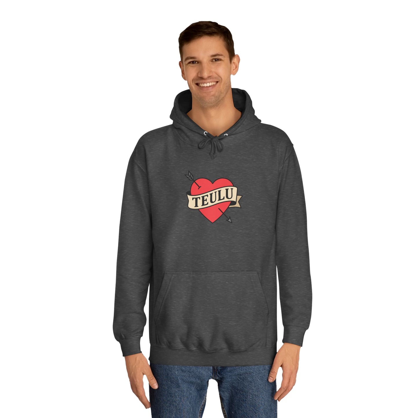 'Teulu' Heart Hoodie
