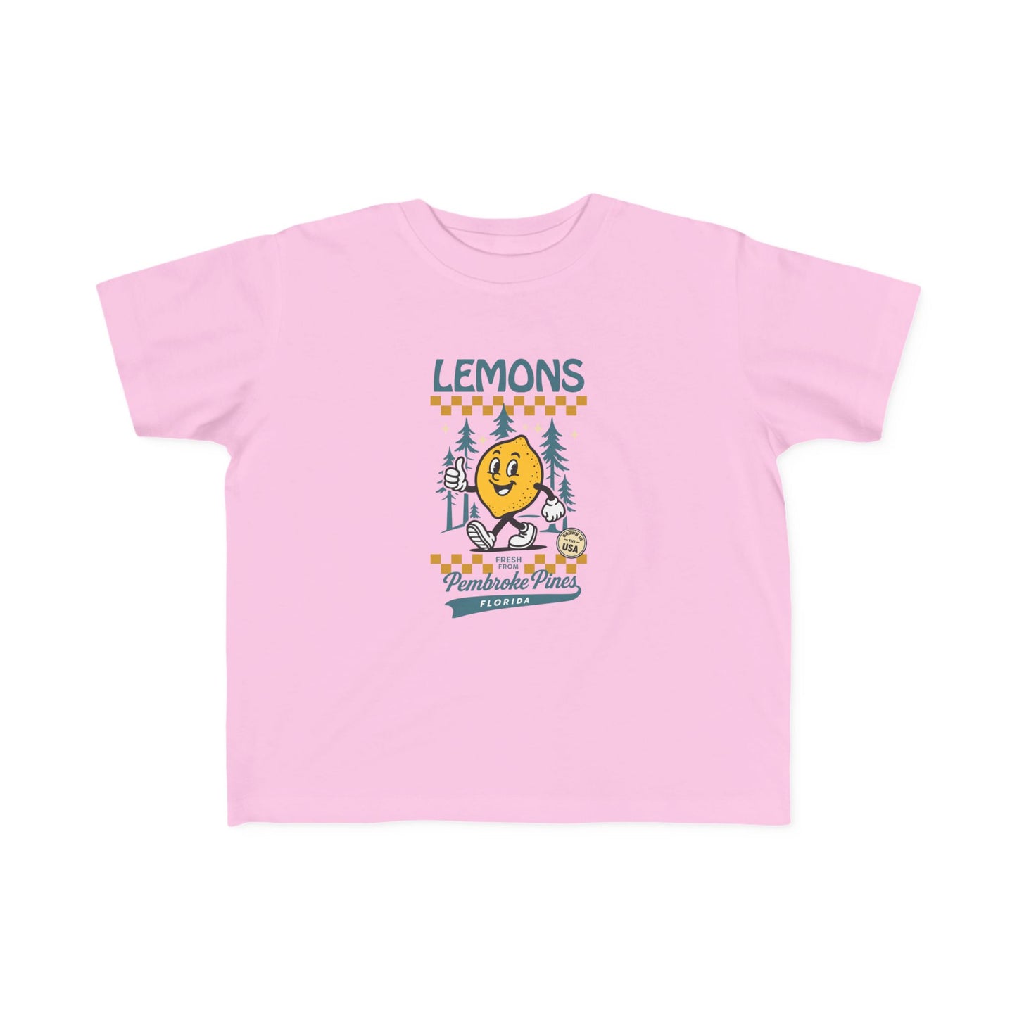 Toddler Retro Lemons T‑Shirt - Pembroke Pines