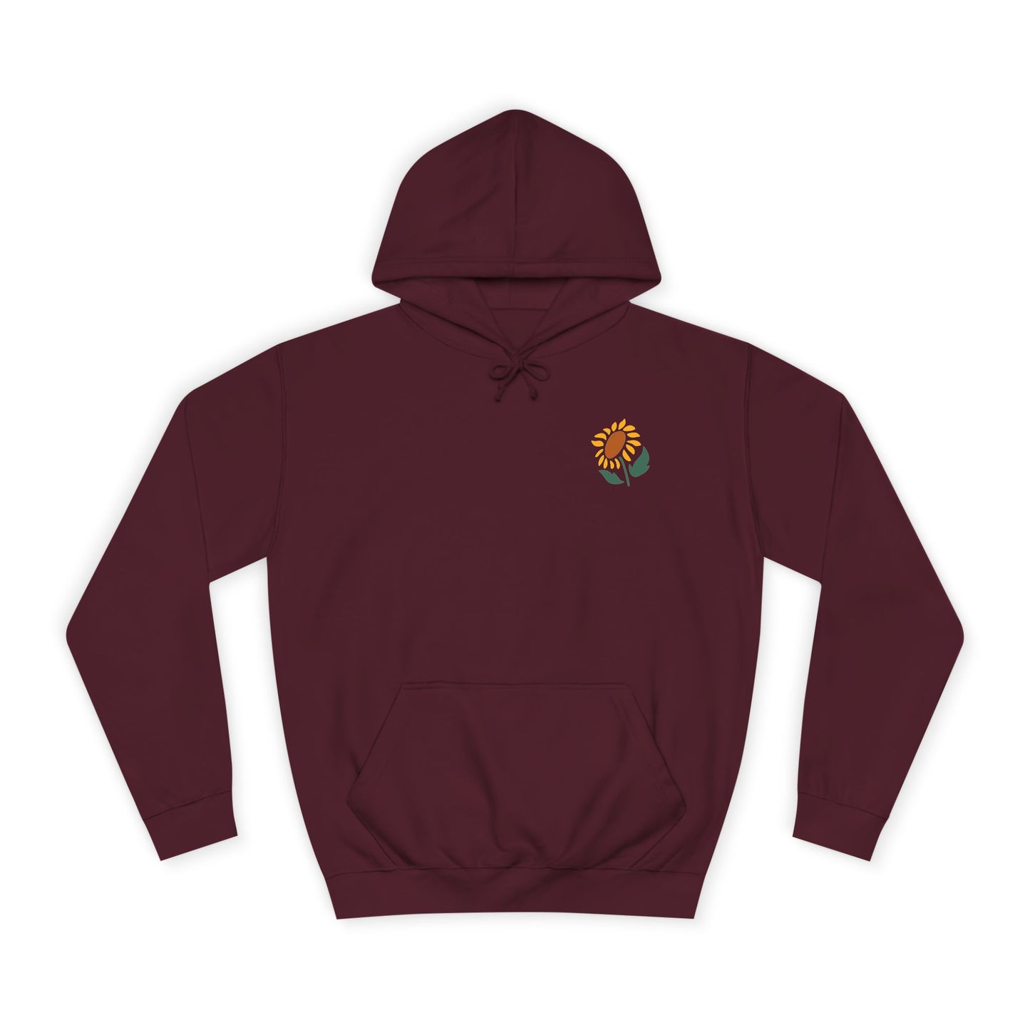Retro Sunflower 'Blodau Haul' Unisex Hoodie (Double Sided)
