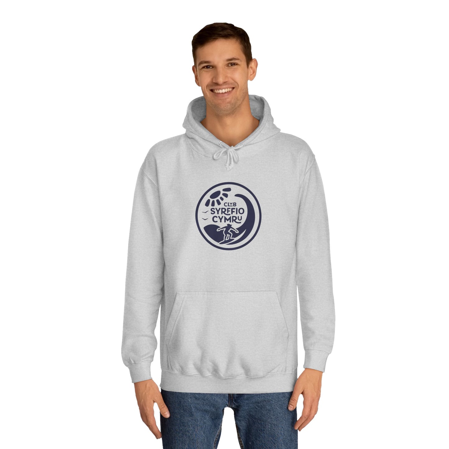 "Clwb Syrffio Cymru" Unisex Hoodie - Welsh Surfing Top