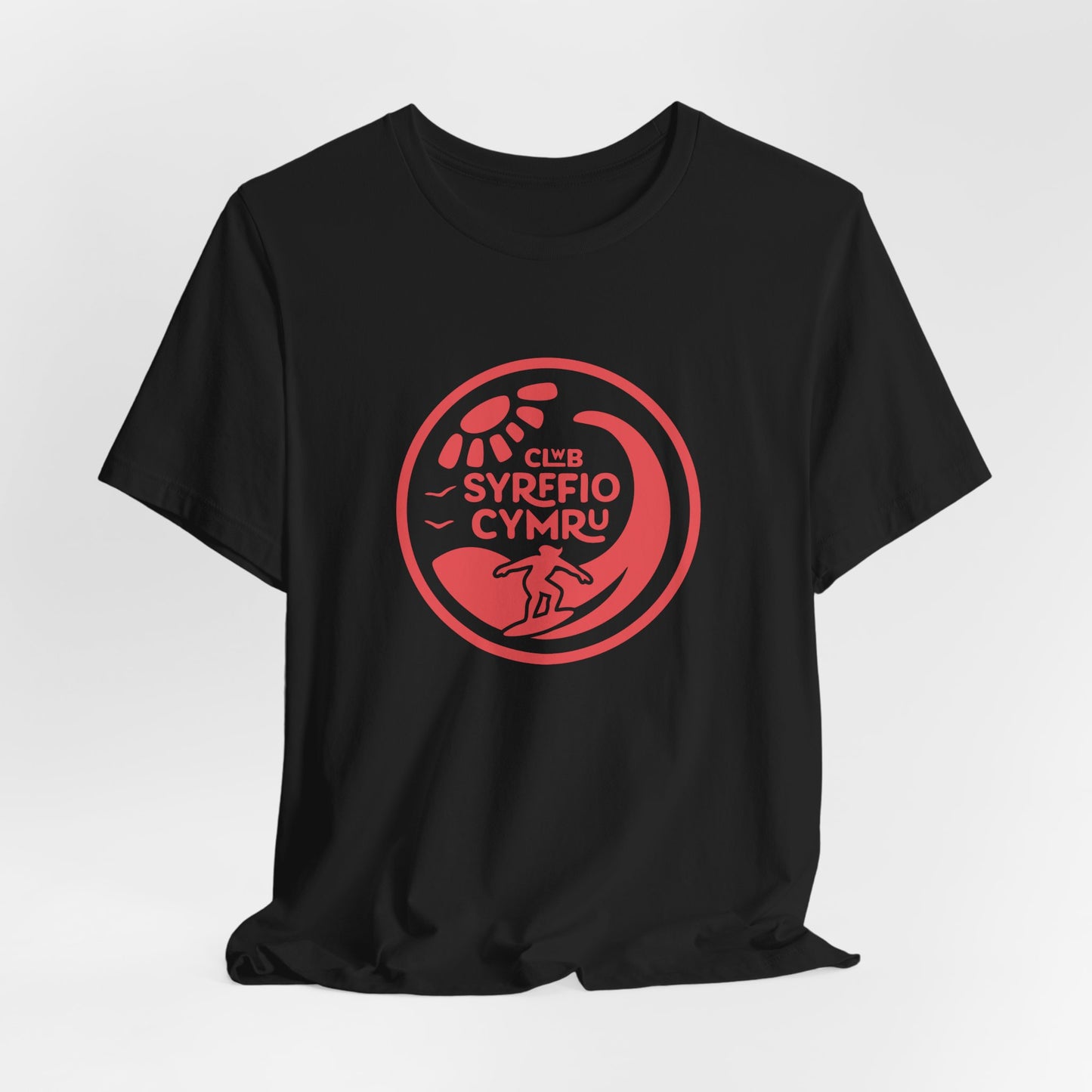 'Clwb Syrffio Cymru' Unisex T-Shirt - Welsh Surf Club Logo Tee