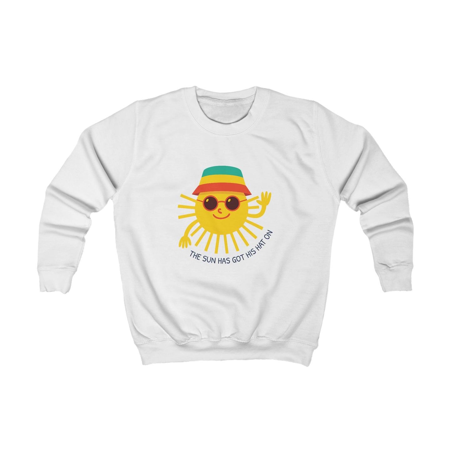 Kids "The Sun Has Got His Hat On" Jumper — Welsh Bucket Hat Design