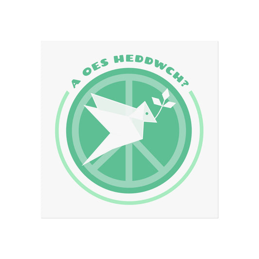 'A Oes Heddwch?' Retro Fine Art Poster