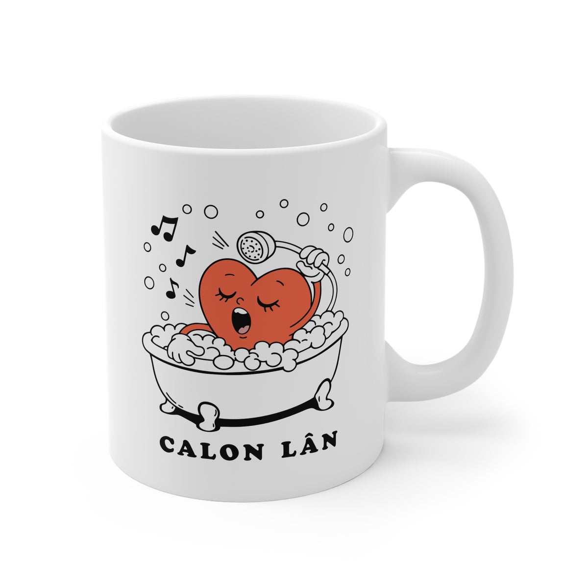 Mug - Calon Lân Singing Heart Ceramic Coffee Cup