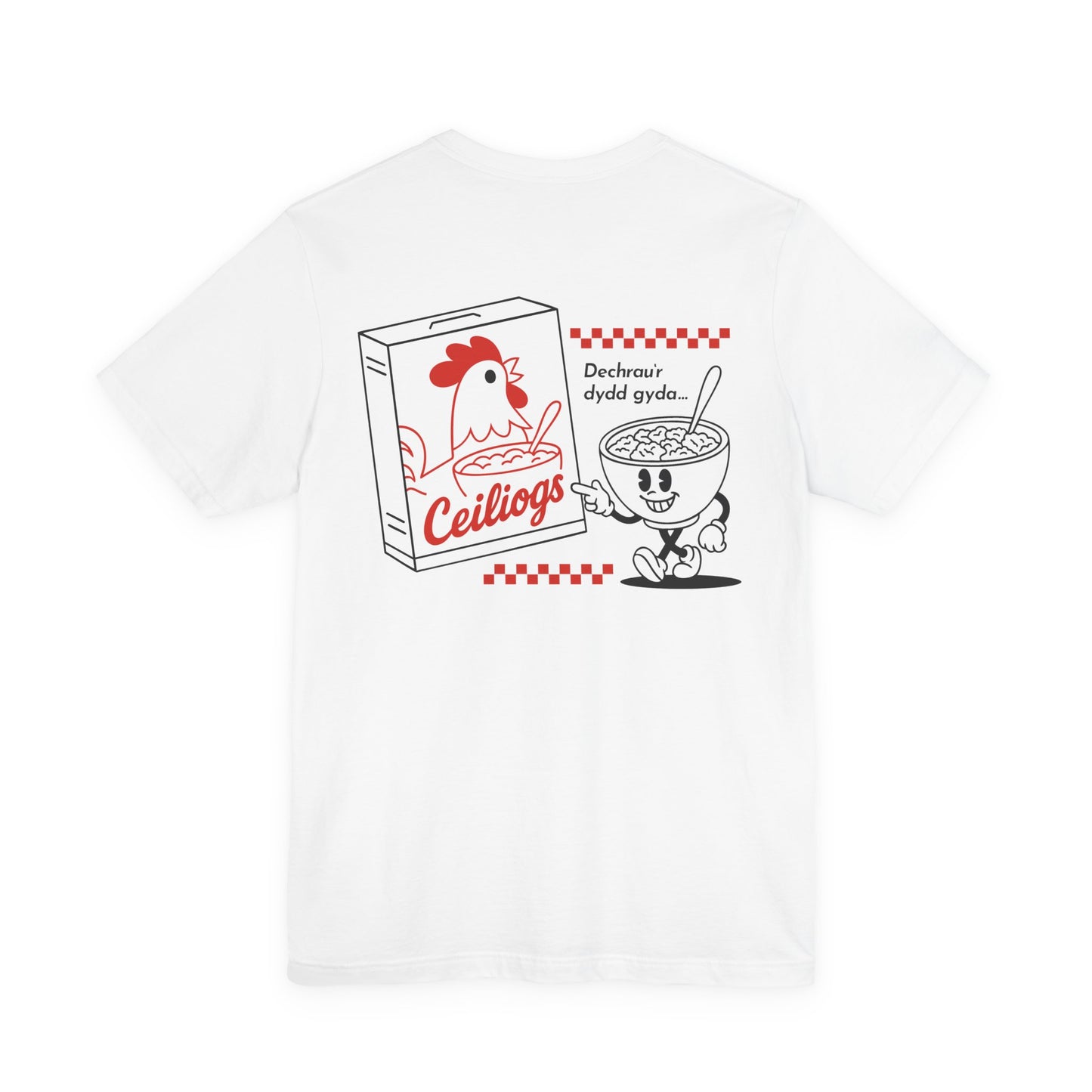 Ceiliogs Vintage Cereal Unisex T-shirt (Double Sided)