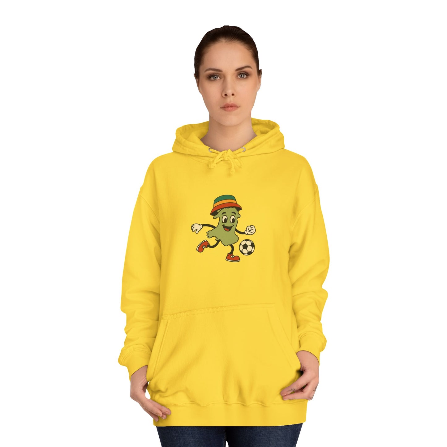 Retro Wales Map Football Hoodie (Unisex)