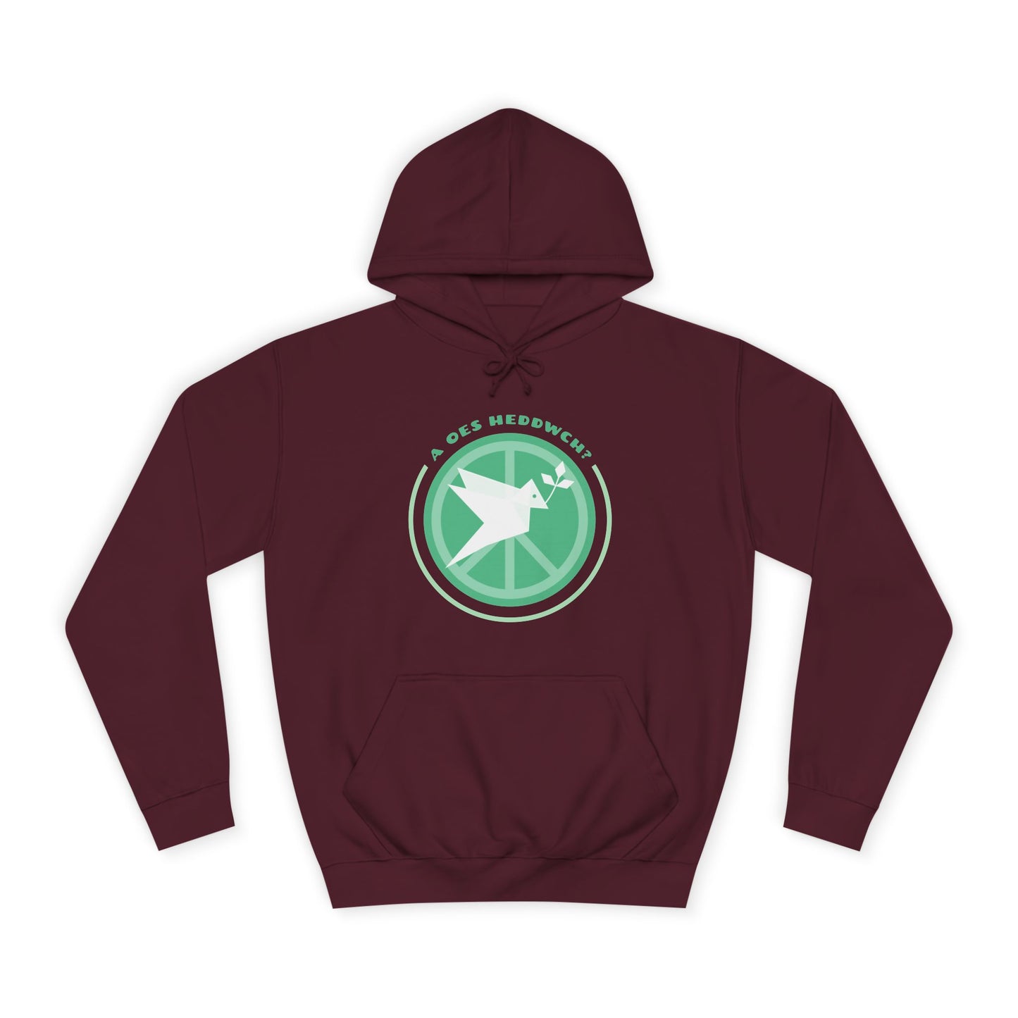 'A Oes Heddwch?' Retro Unisex Hoodie