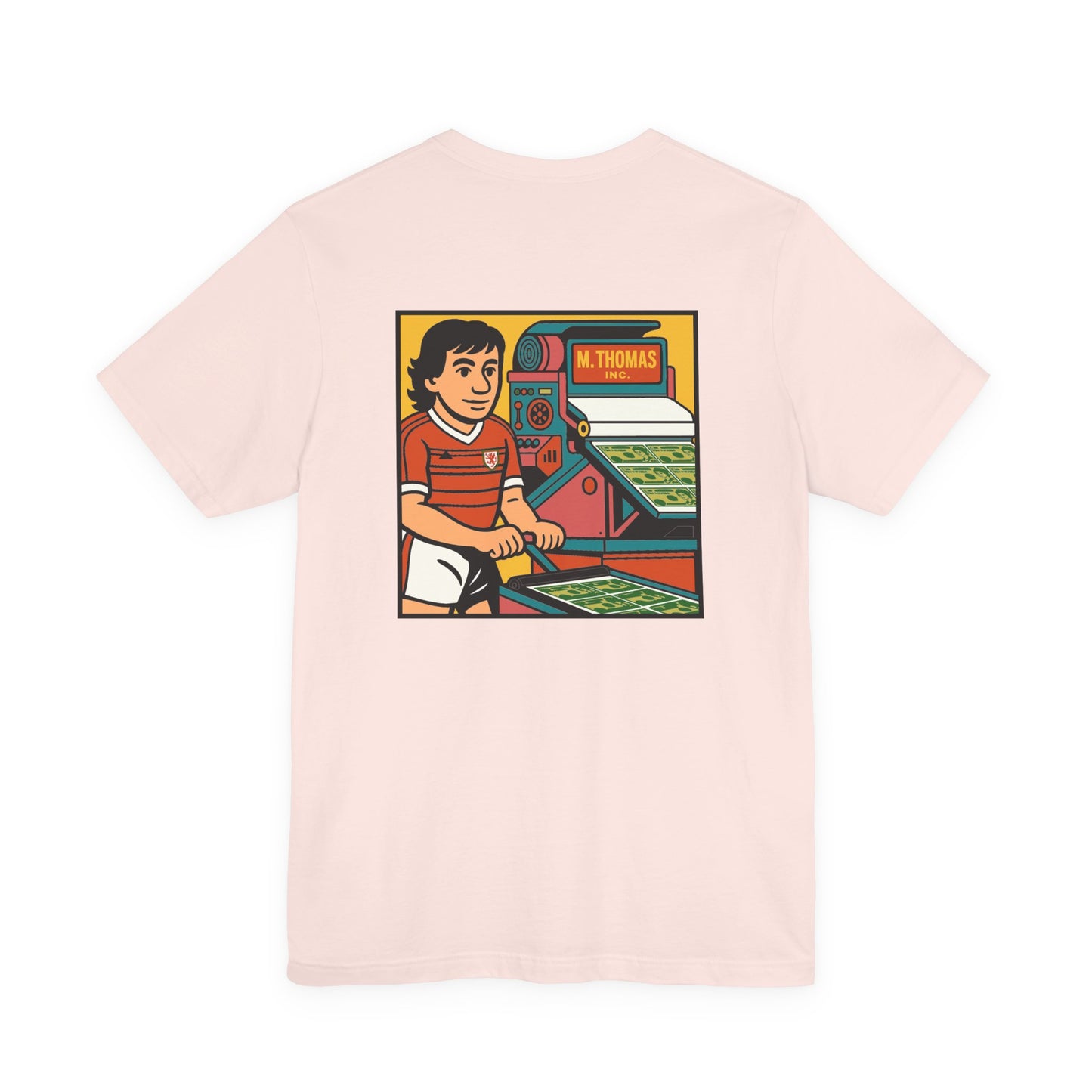 Mickey Thomas 'Magic Money Machine' - Retro Wales Kit Unisex T-Shirt (Double Sided)