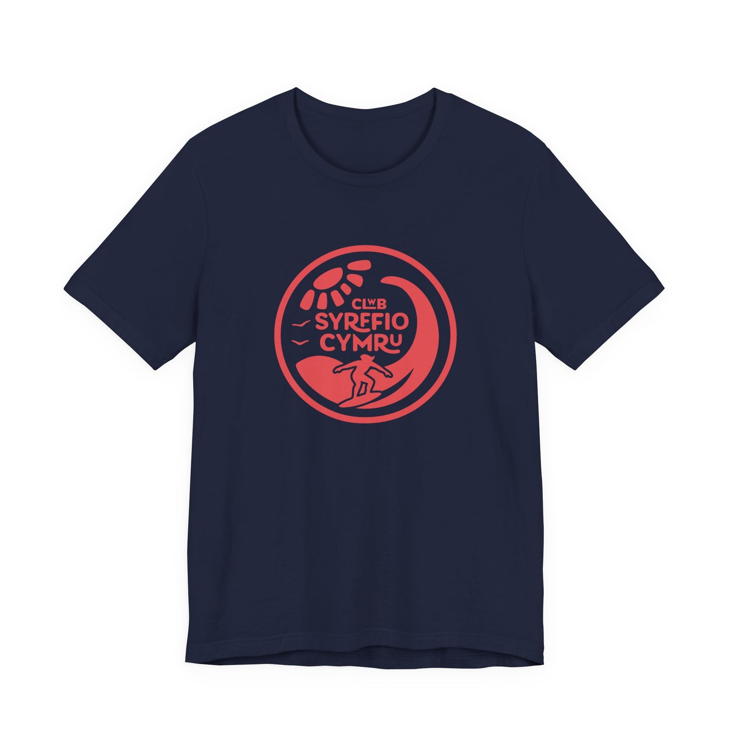 'Clwb Syrffio Cymru' Unisex T-Shirt - Welsh Surf Club Logo Tee