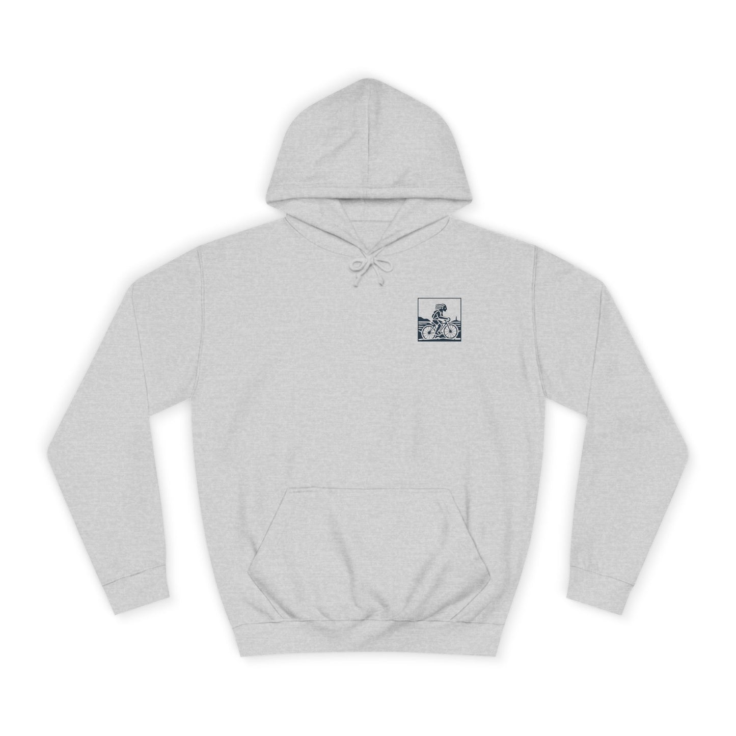 West Wales Cycling Unisex Hoodie - 'Barod Am Y Daith' (Double Sided)