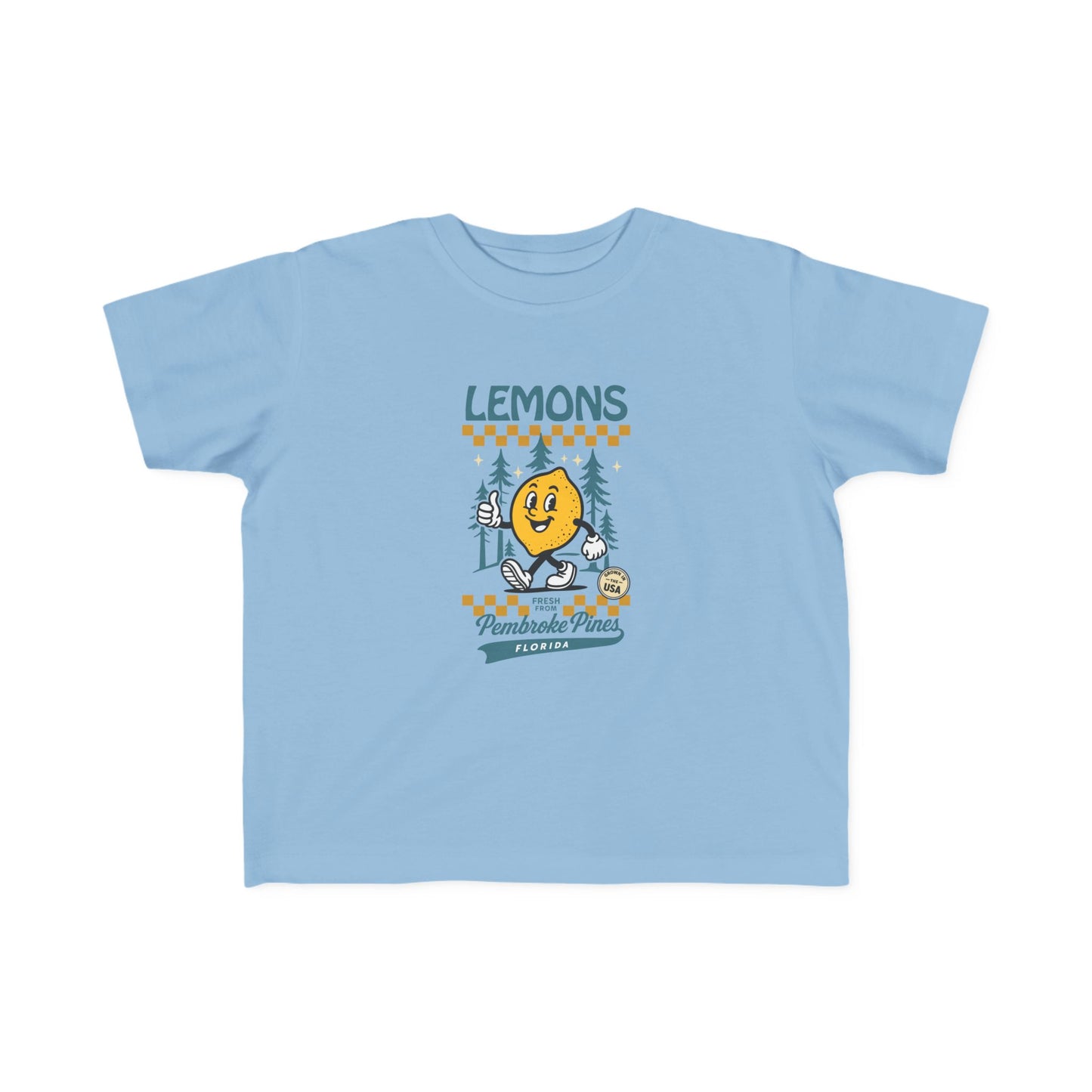 Toddler Retro Lemons T‑Shirt - Pembroke Pines