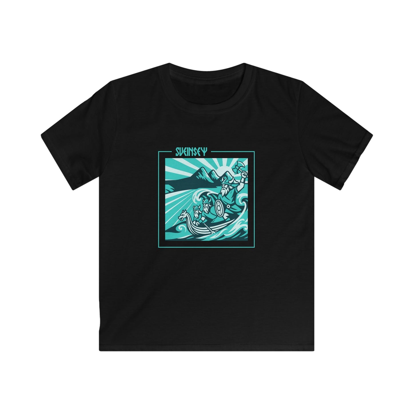 Kids Viking Graphic Tee - 'Sveinsey' - Swansea T-Shirt