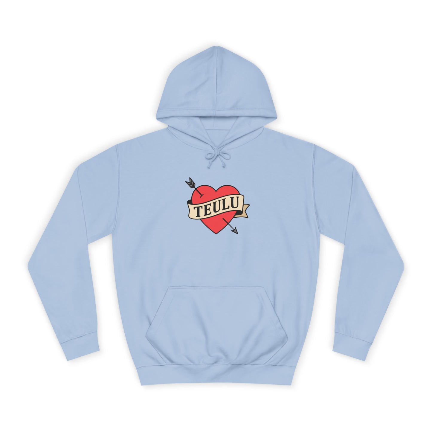 'Teulu' Heart Hoodie