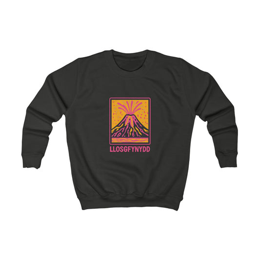 Kids Volcano Sweatshirt - 'Llosgfynydd'