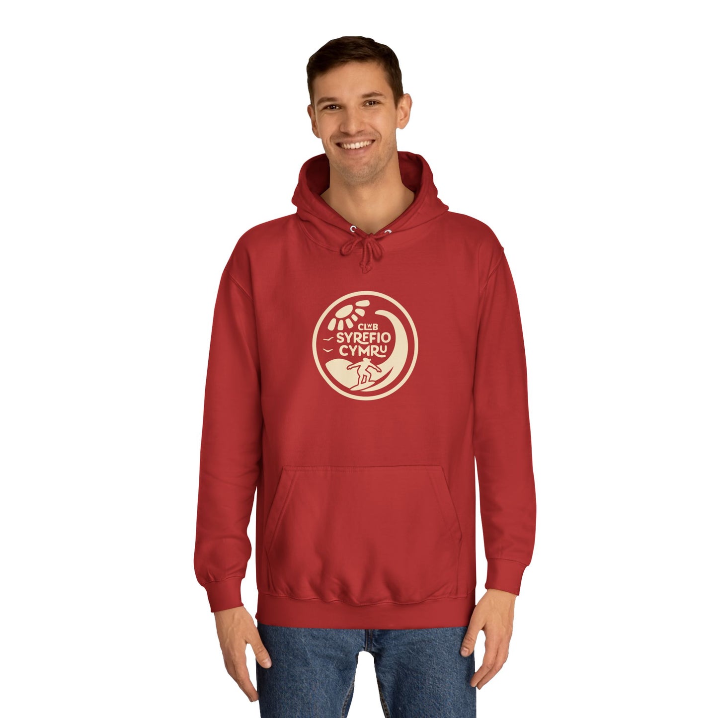"Clwb Syrffio Cymru" Unisex Hoodie - Welsh Surfing Top