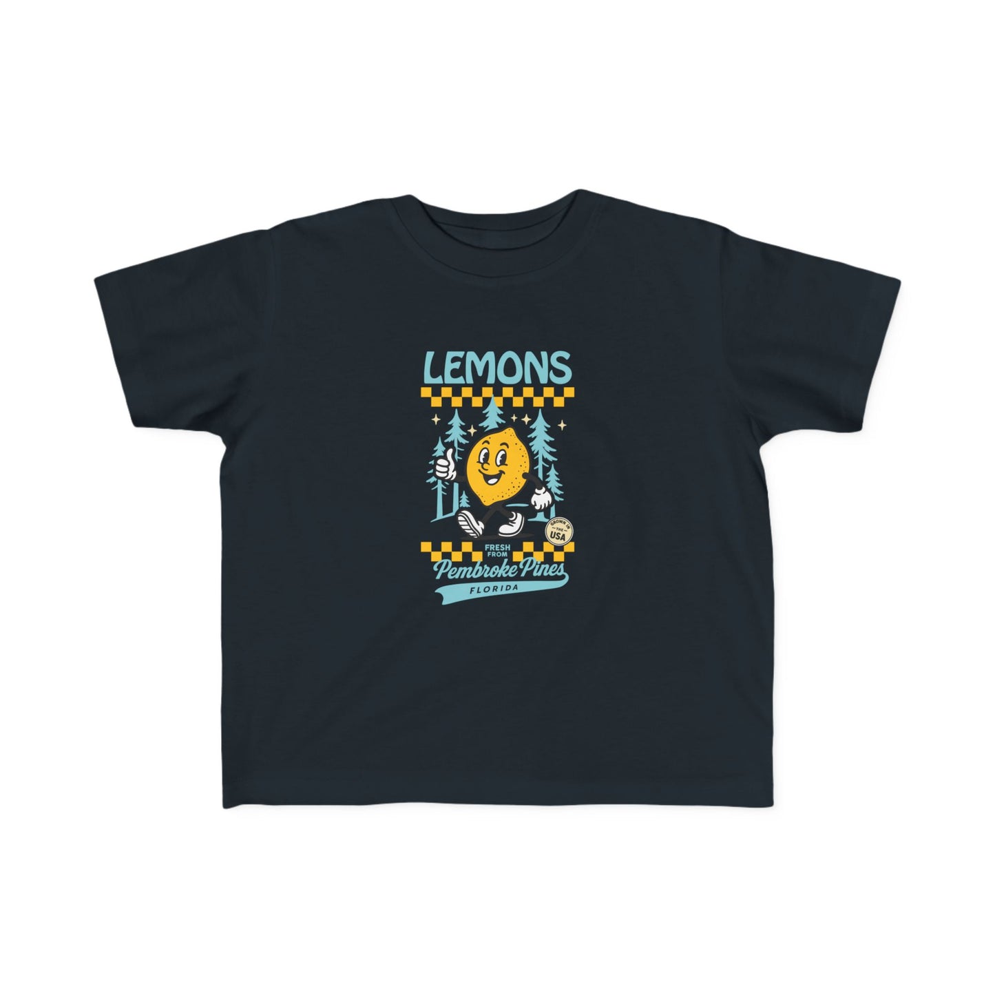 Toddler Retro Lemons T‑Shirt - Pembroke Pines