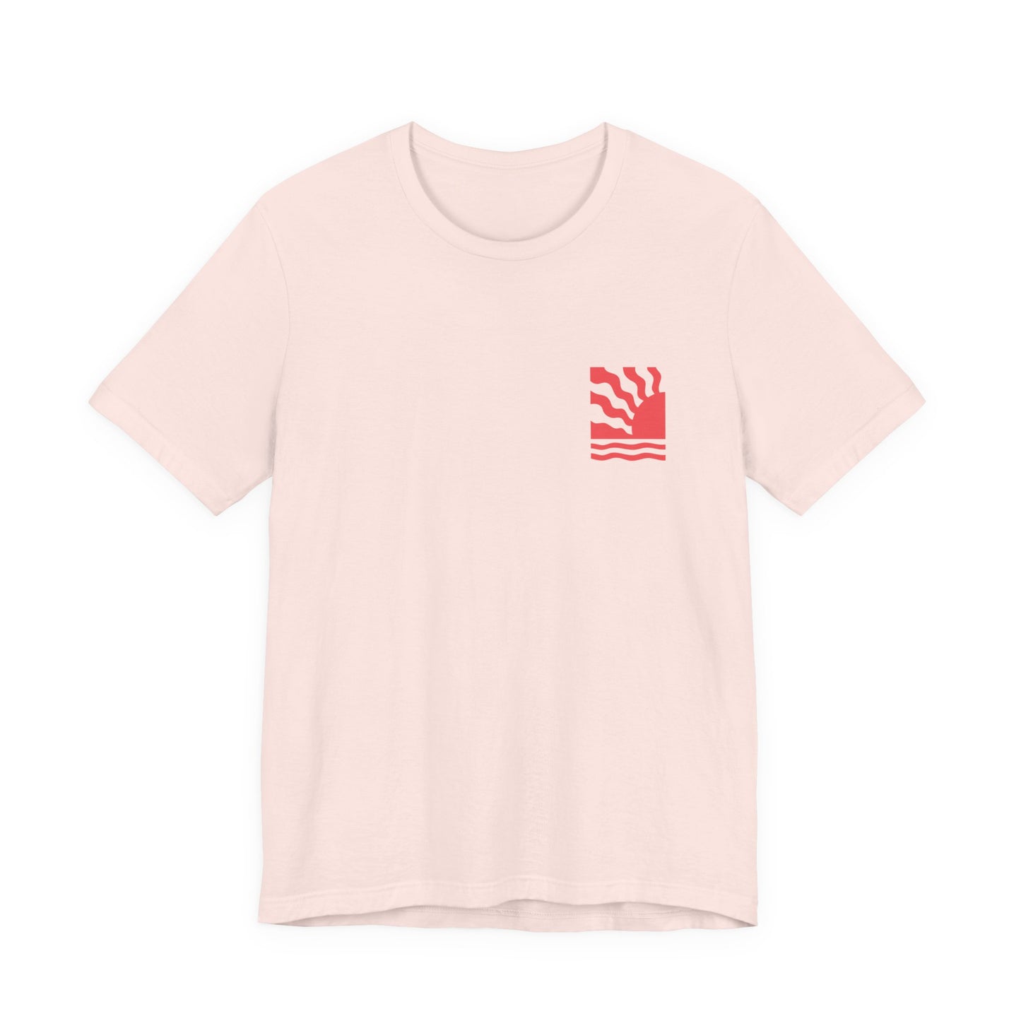 Sunrise Waves Unisex T‑Shirt - 'Toriad Y Wawr' (Double Sided)